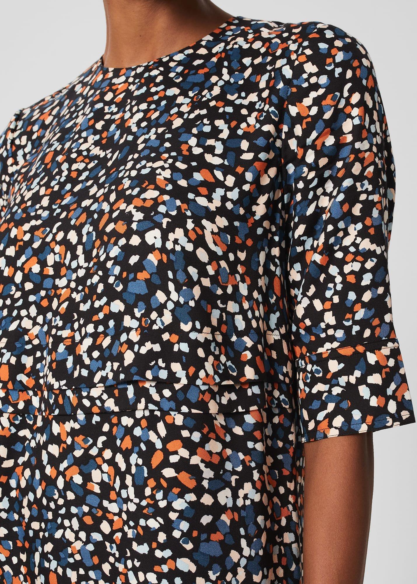 Iza Tunic Dress, Black Multi, hi-res