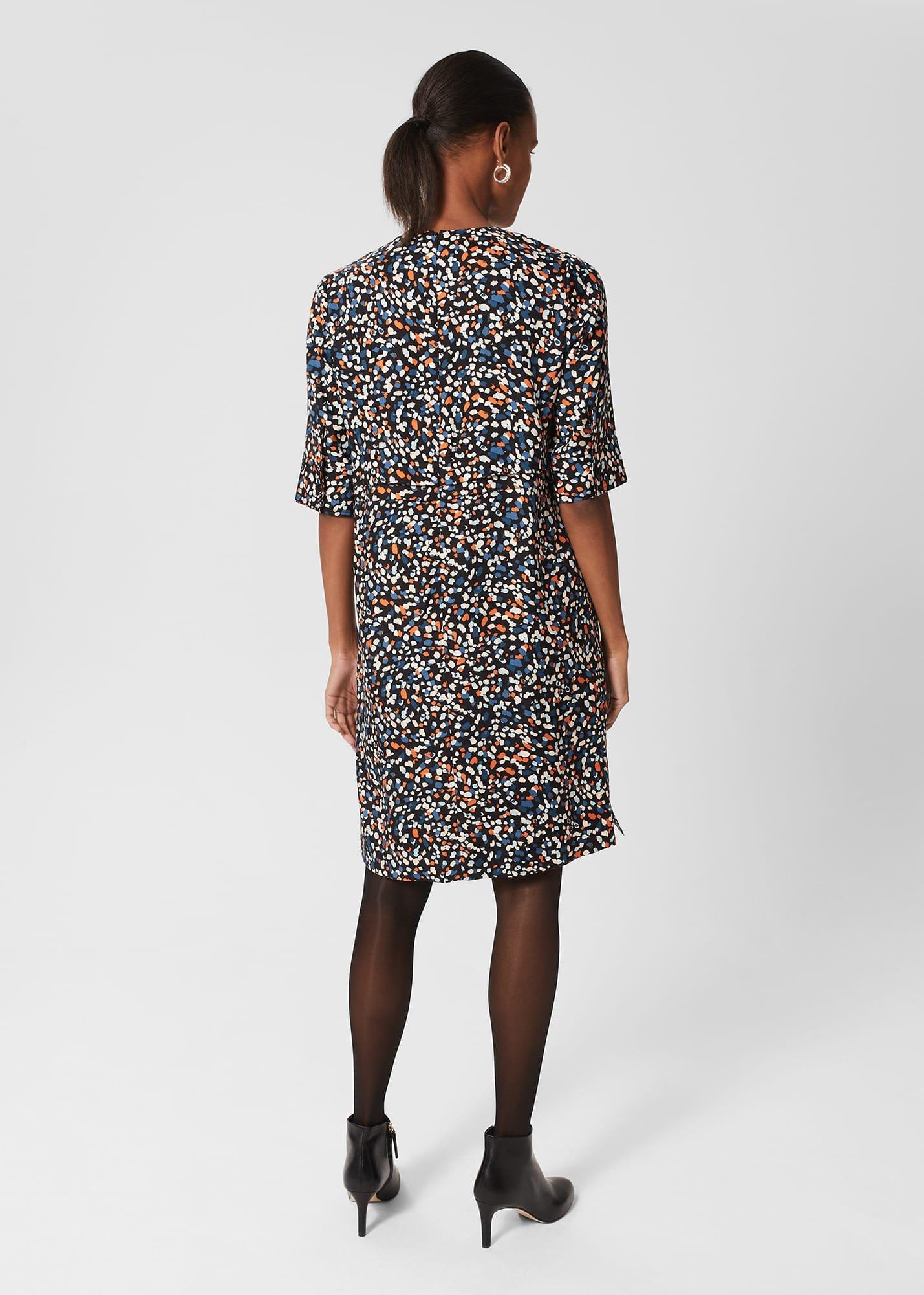 Iza Tunic Dress, Black Multi, hi-res