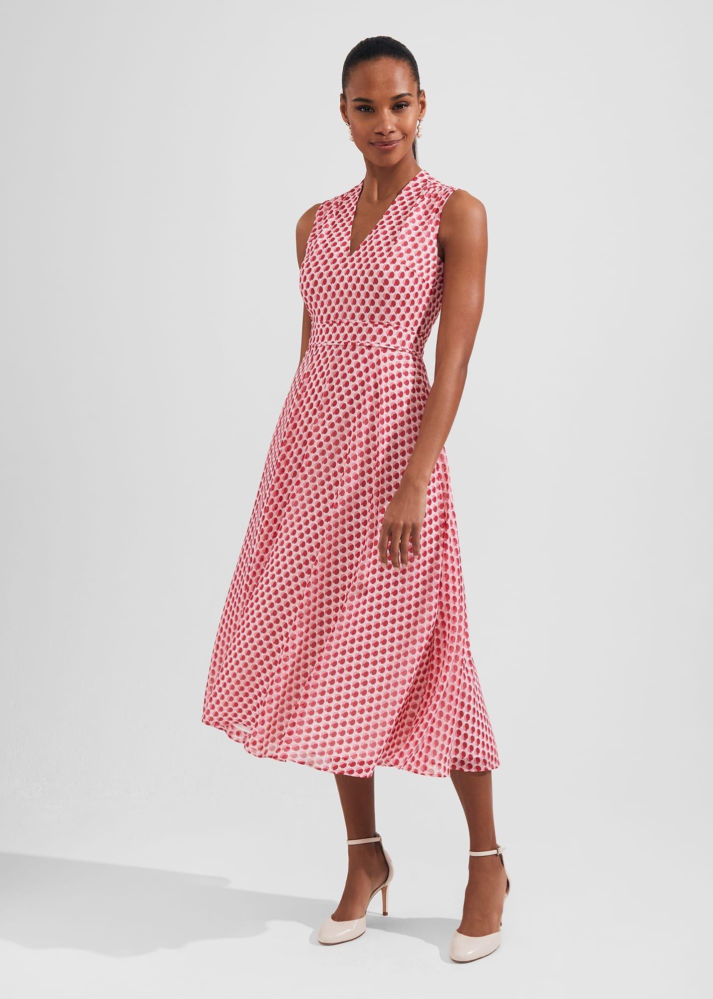 Lucy Printed Fit And Flare Dress