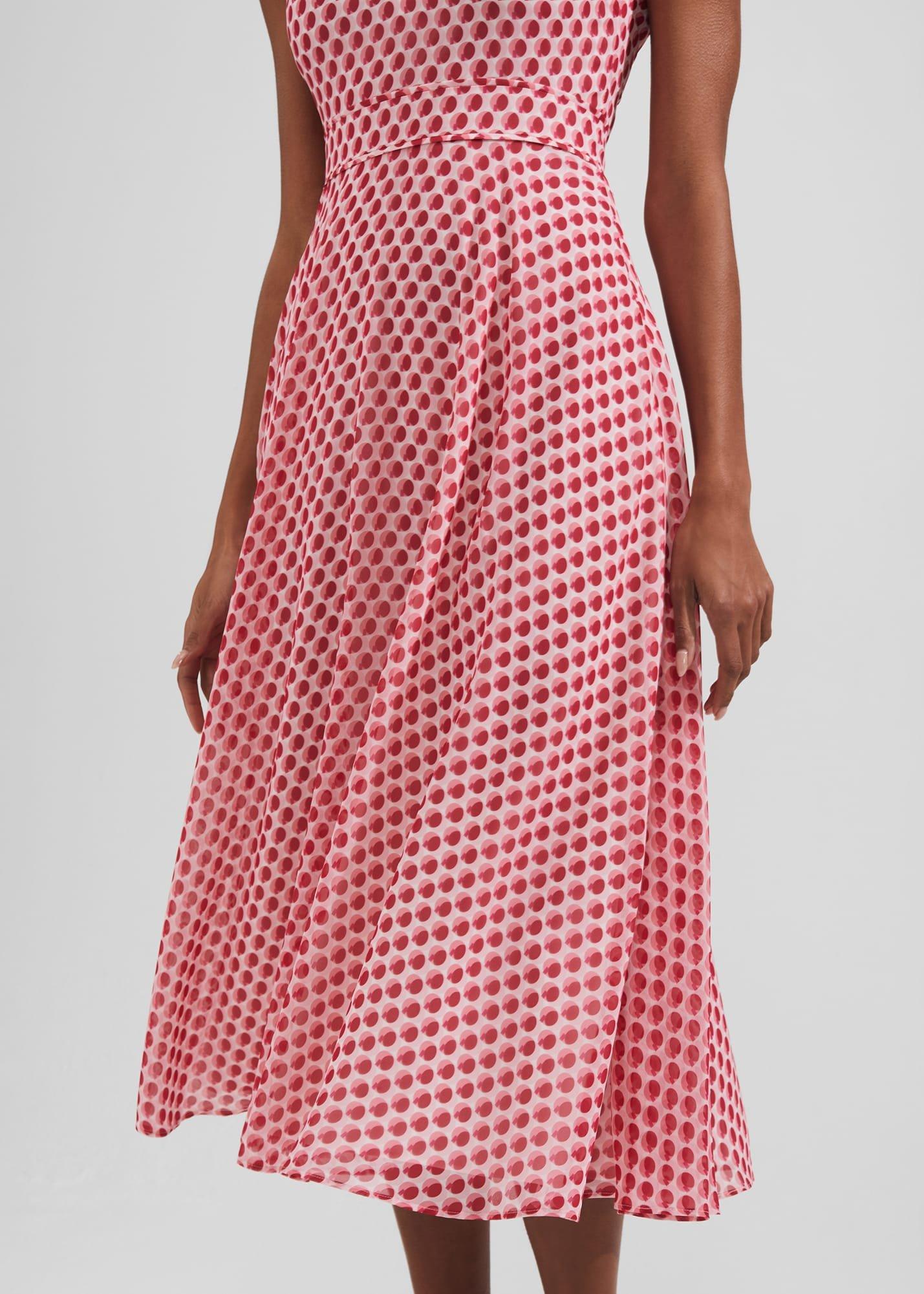 Lucy Printed Fit And Flare Dress, Ivory Multi, hi-res