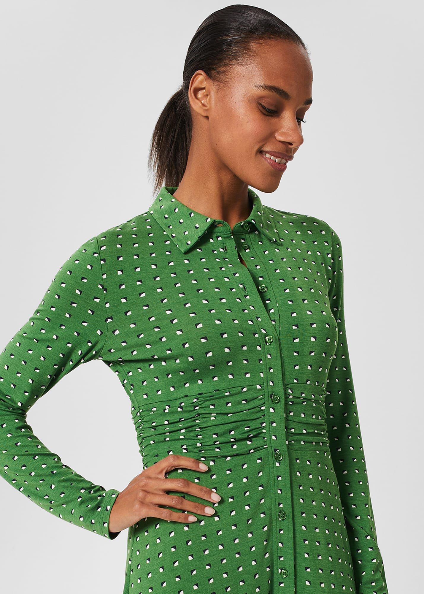 Petite Nadina Dress, Pea Green, hi-res
