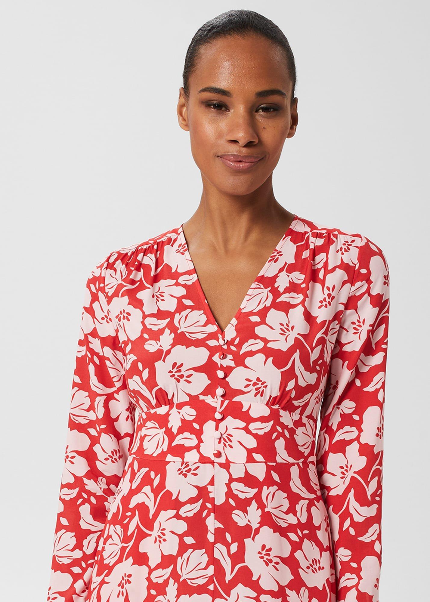 Allison Dress, Red Pink, hi-res