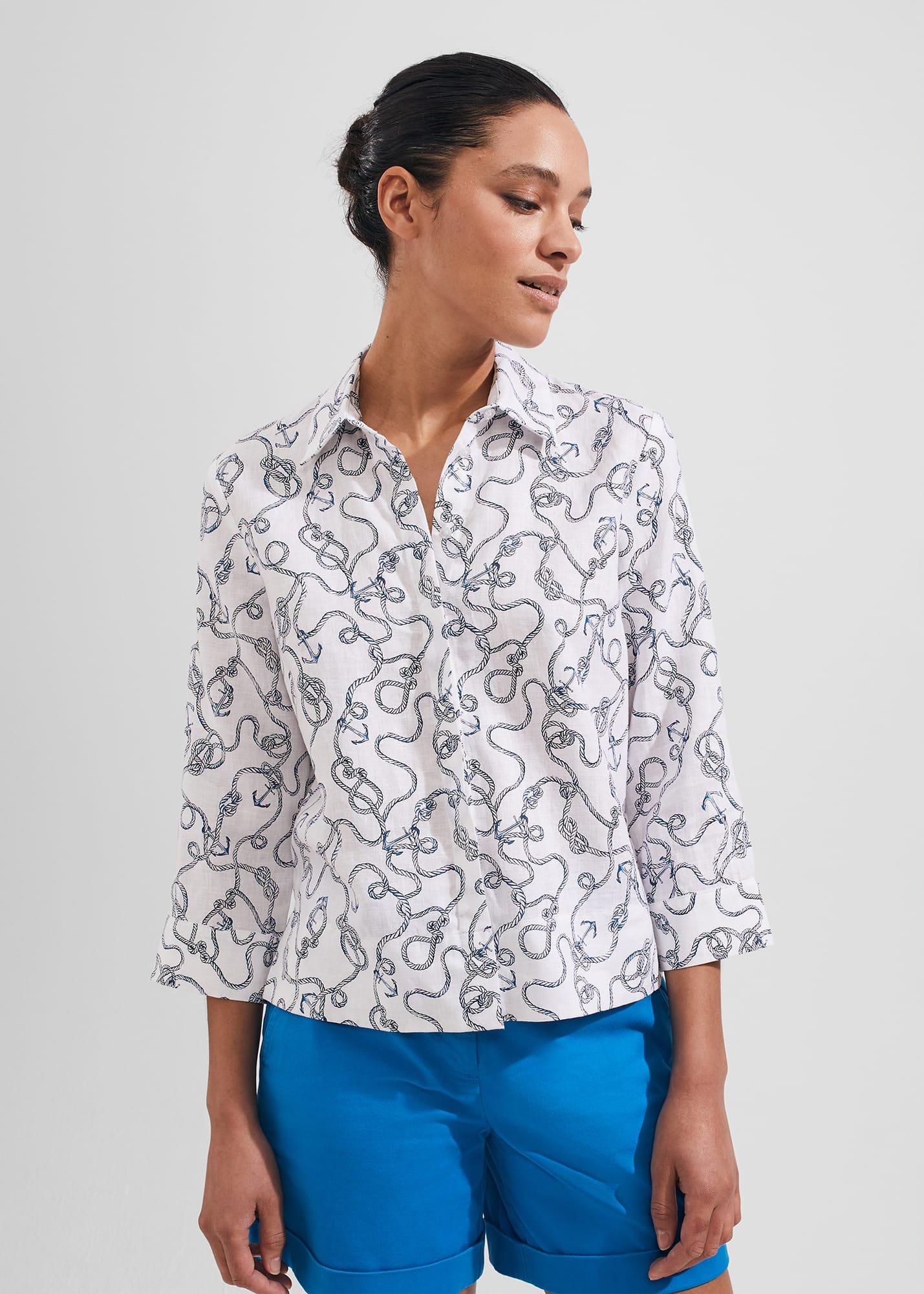 Nita Shirt, Ivory Multi, hi-res