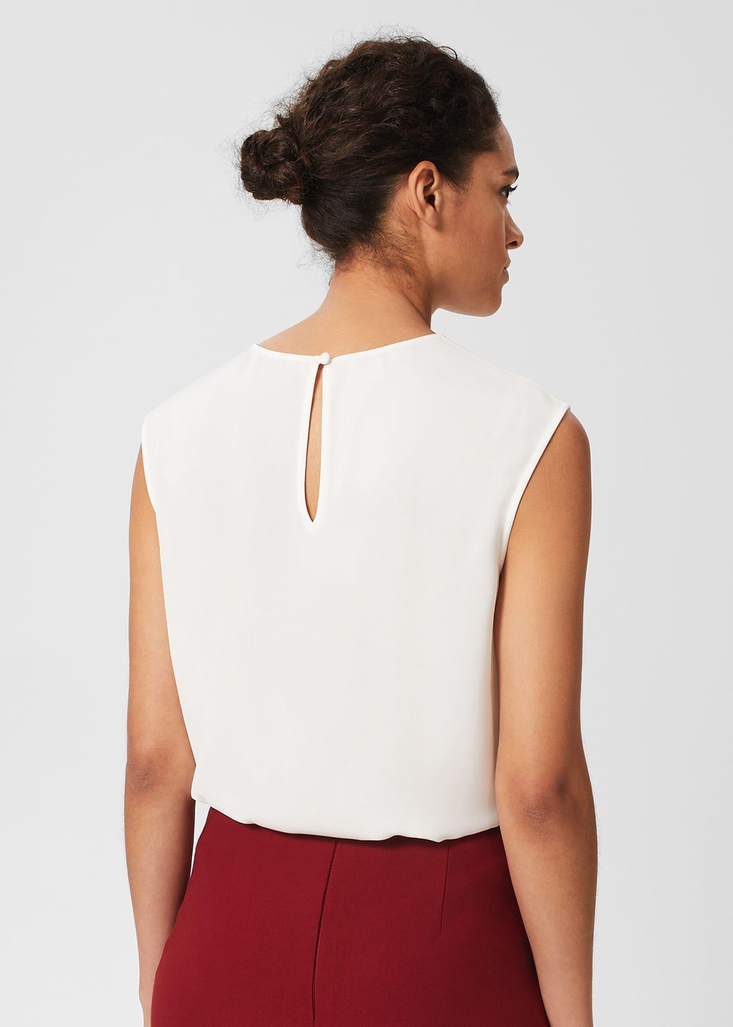 Violetta Blouse, Ivory, hi-res