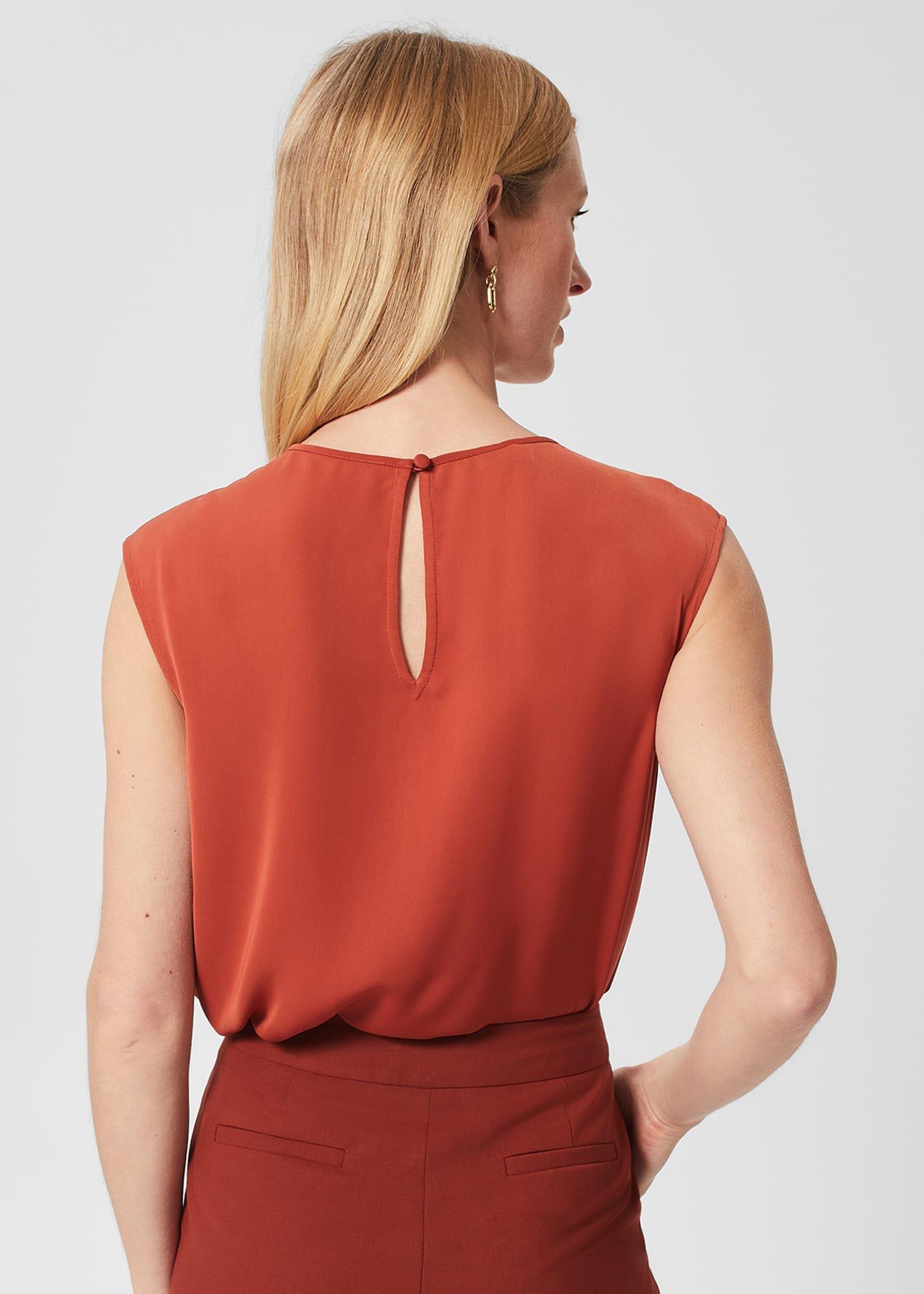 Violetta Blouse, Pecan, hi-res