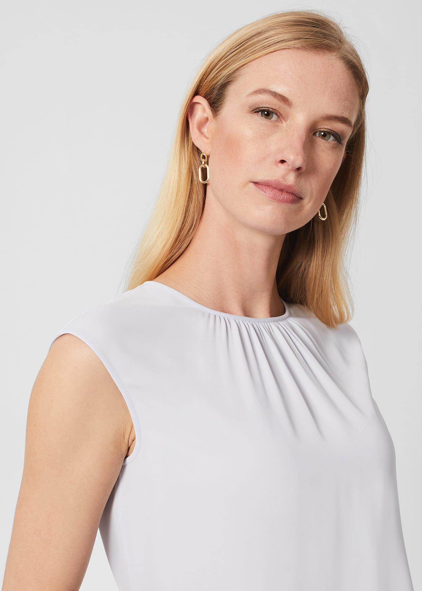 Violetta Blouse, Stone Blue, hi-res