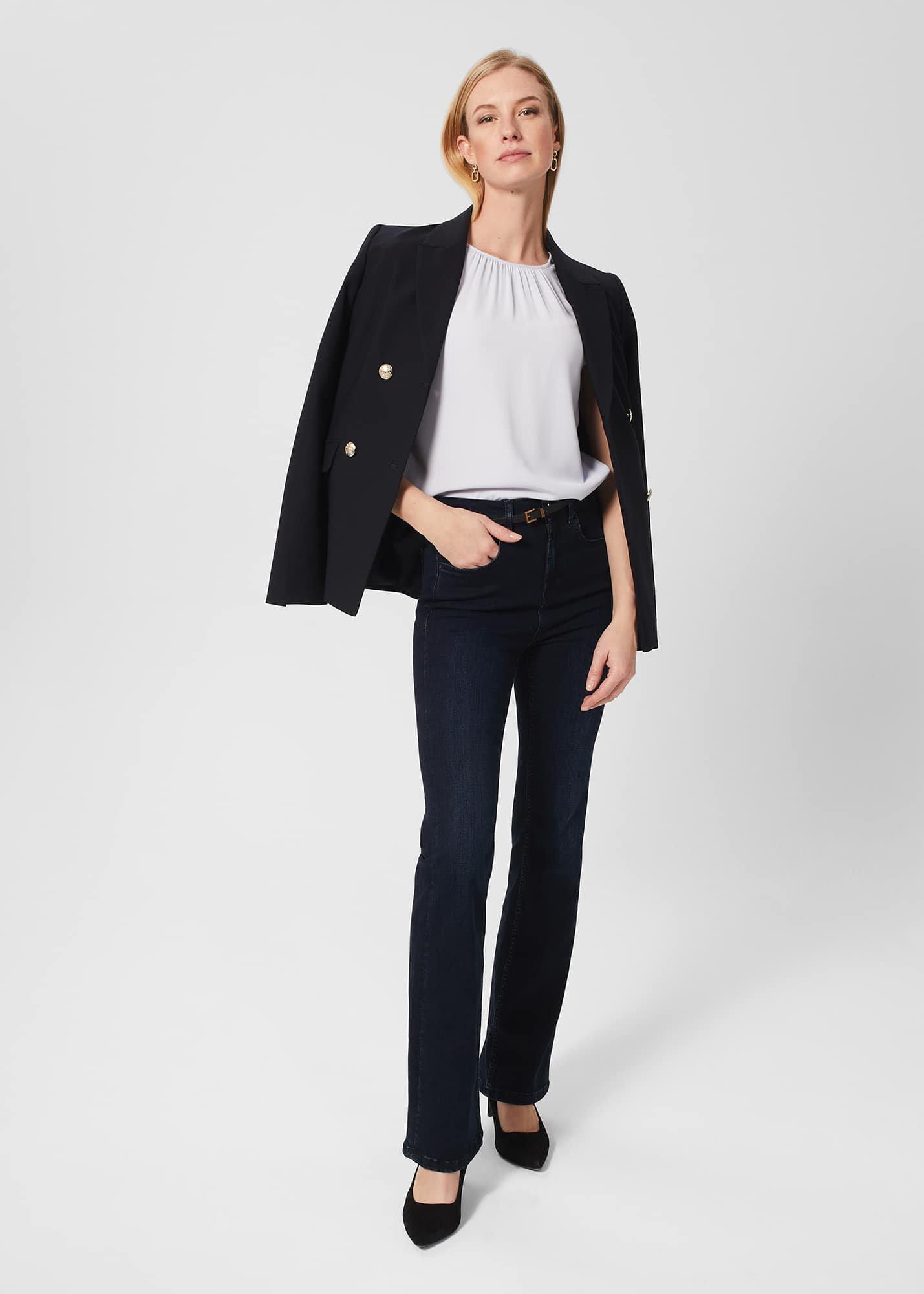 Violetta Blouse, Stone Blue, hi-res