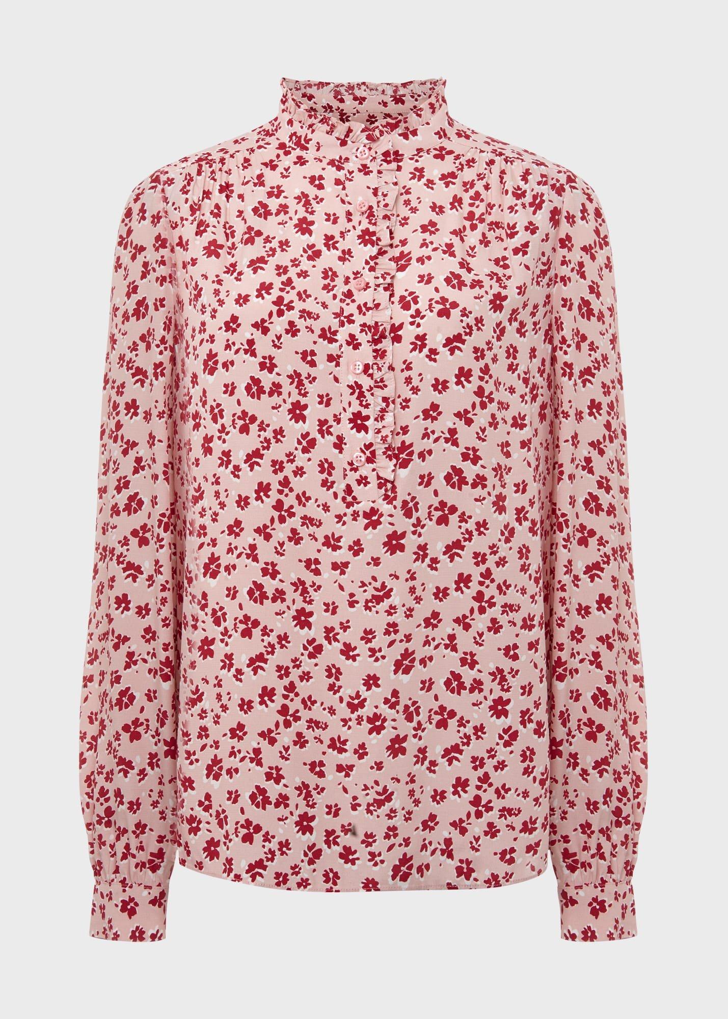 Lillian Blouse, Pink Multi, hi-res