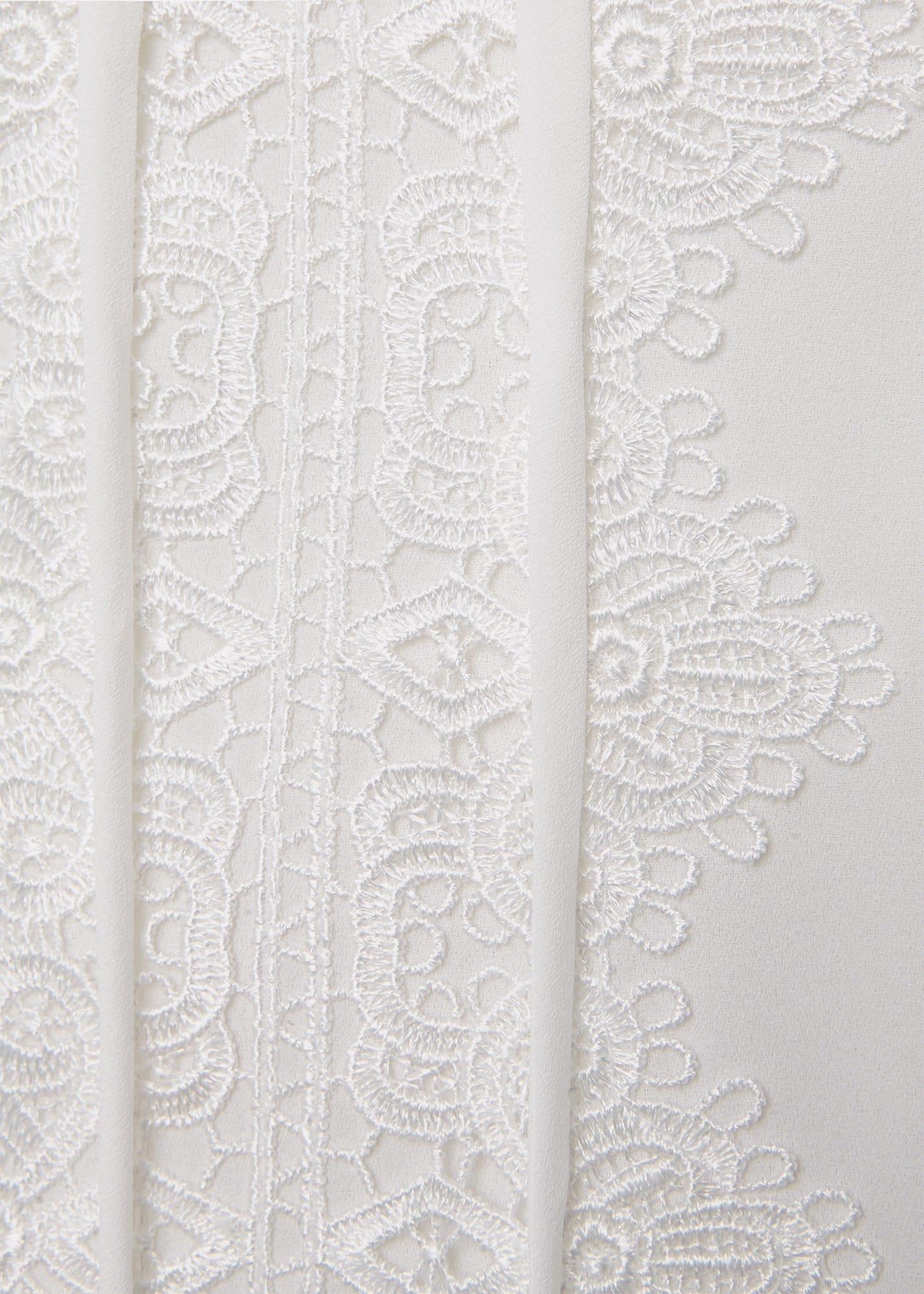 Leena Lace Trim Blouse, Ivory, hi-res