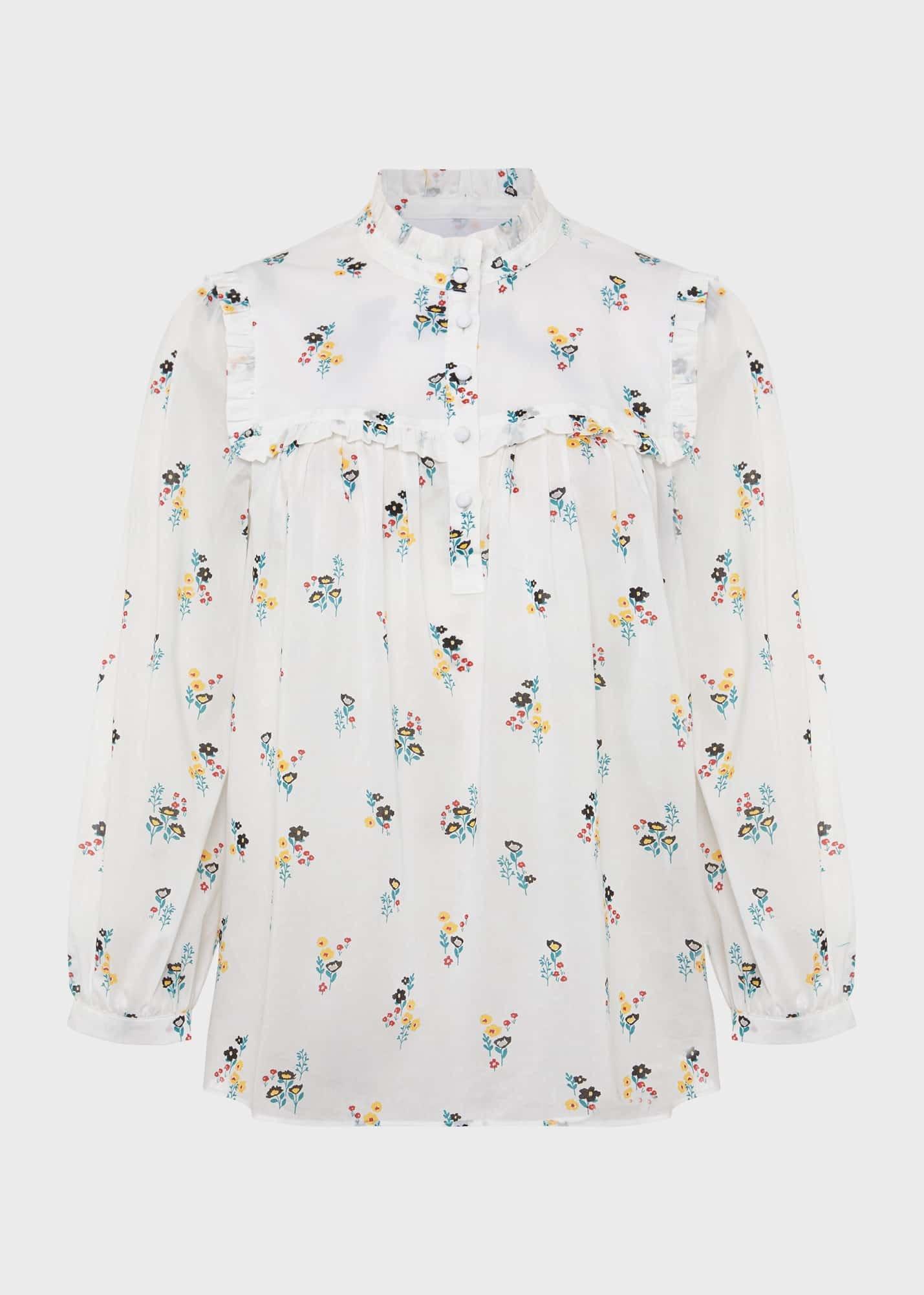 York Blouse, Ivory Multi, hi-res