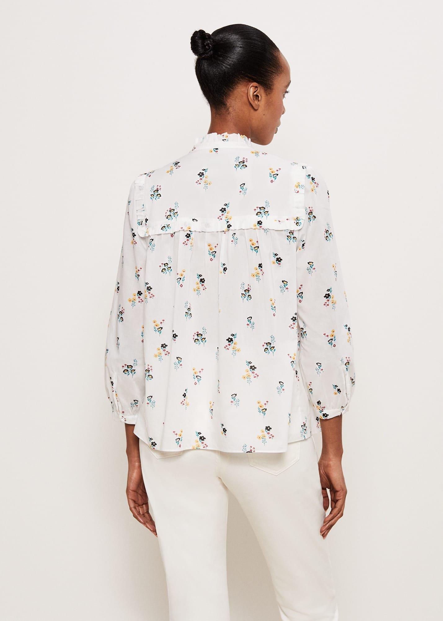 York Blouse, Ivory Multi, hi-res