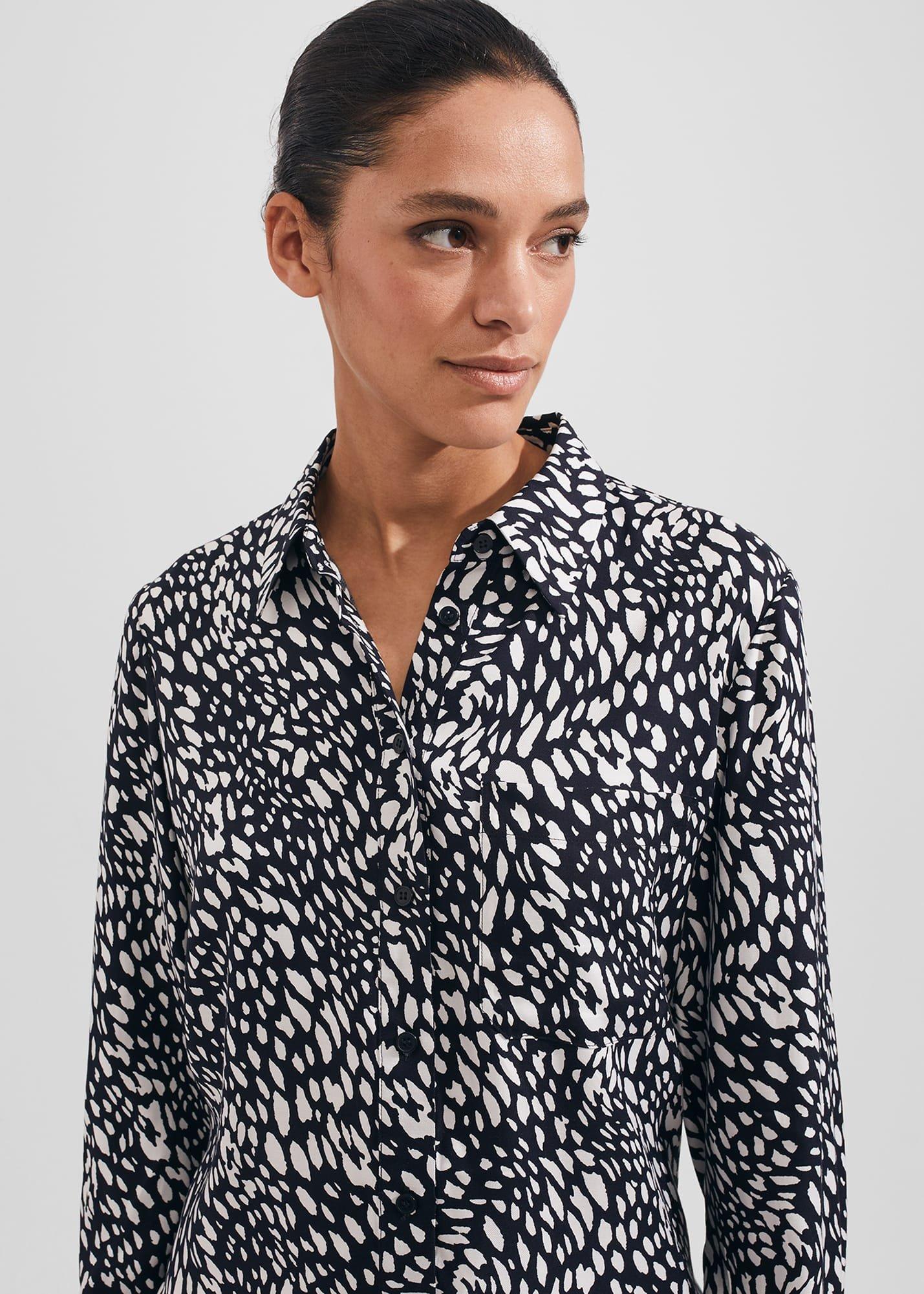 Katia Shirt, Navy Ivory, hi-res
