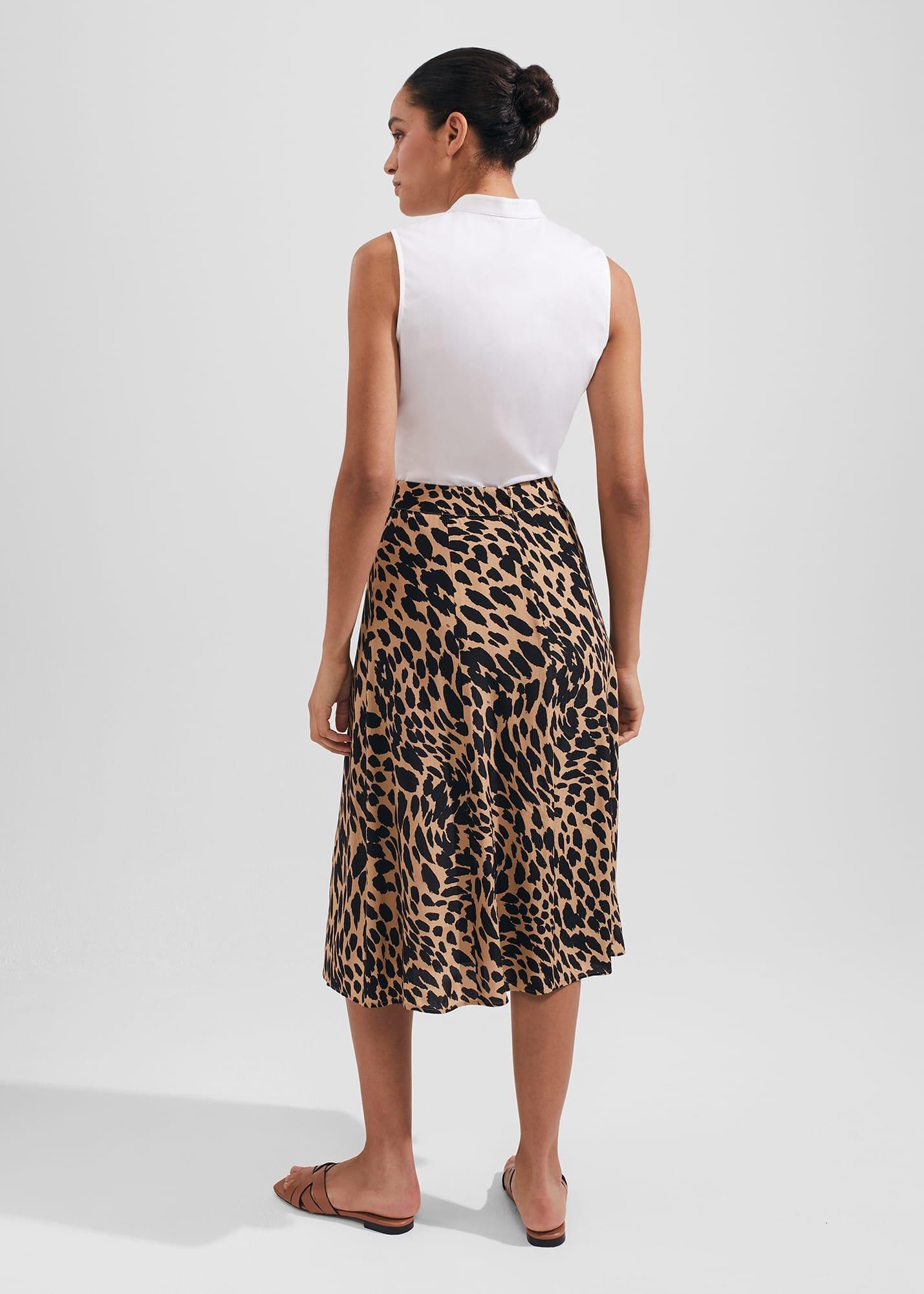 Petite Daphne Skirt, Camel Black, hi-res