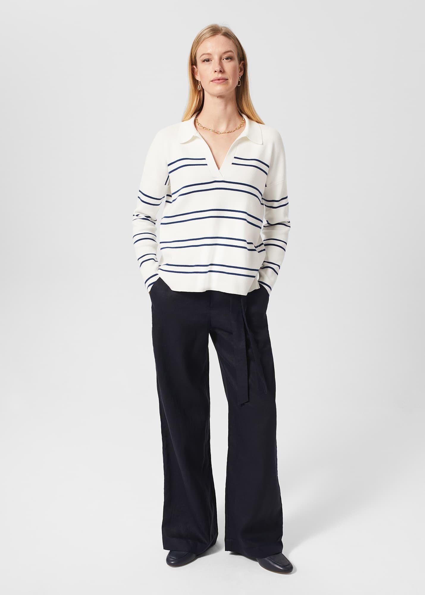 Jacqui Trousers, Navy, hi-res