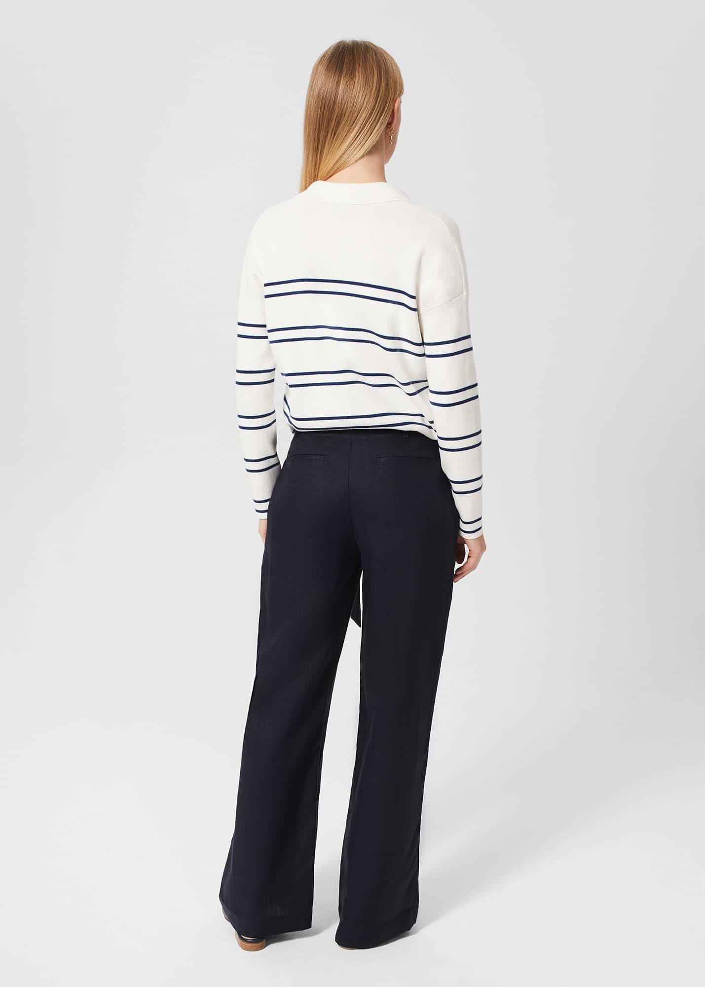 Petite Jacqui Trousers, Navy, hi-res