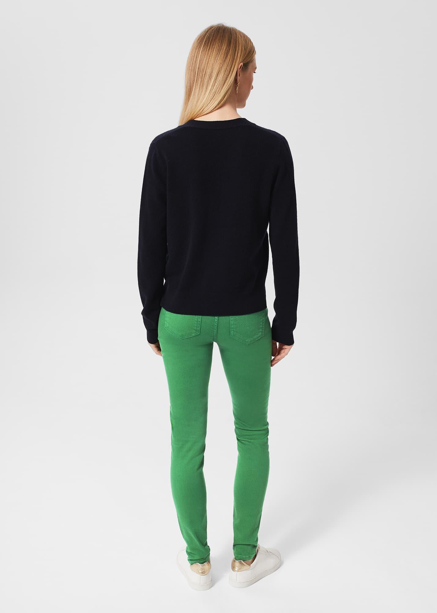 Gia Sculpting Jeans, Pea Green, hi-res