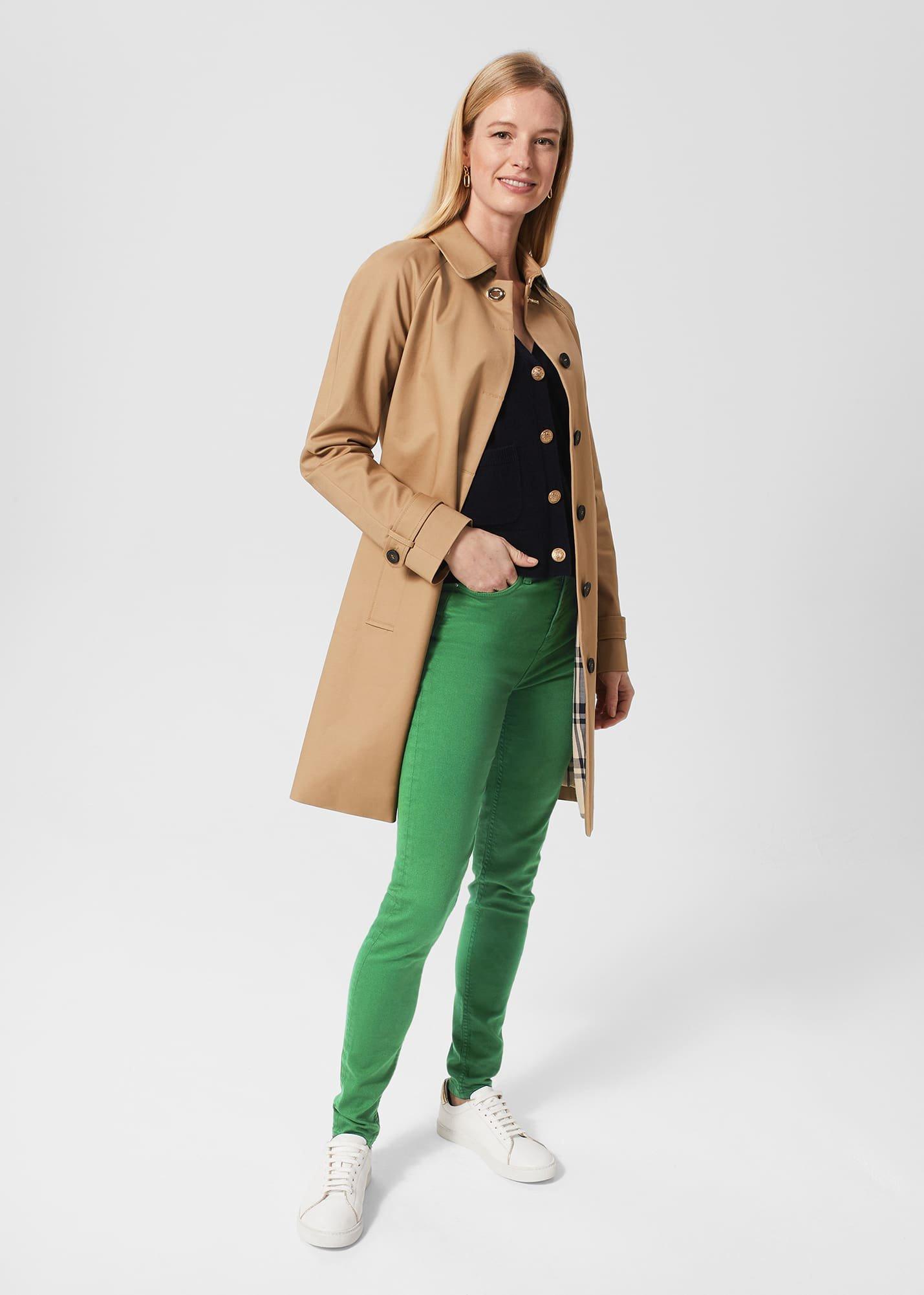 Gia Sculpting Jeans, Pea Green, hi-res