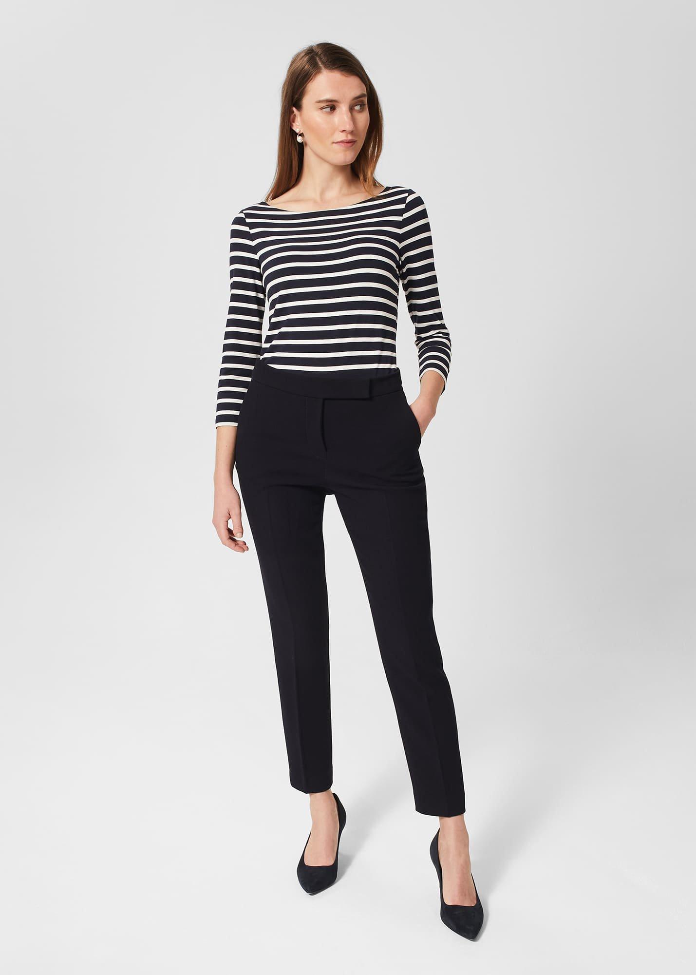 Petite Mia Trousers, Navy, hi-res