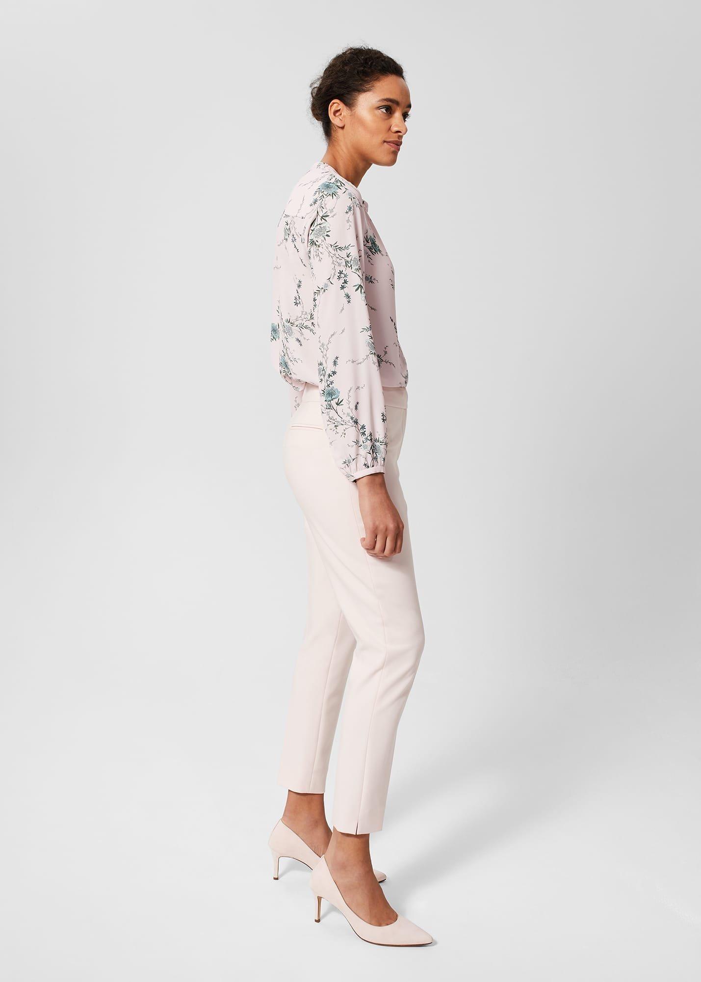 Kaia Slim Trousers, Pale Pink, hi-res