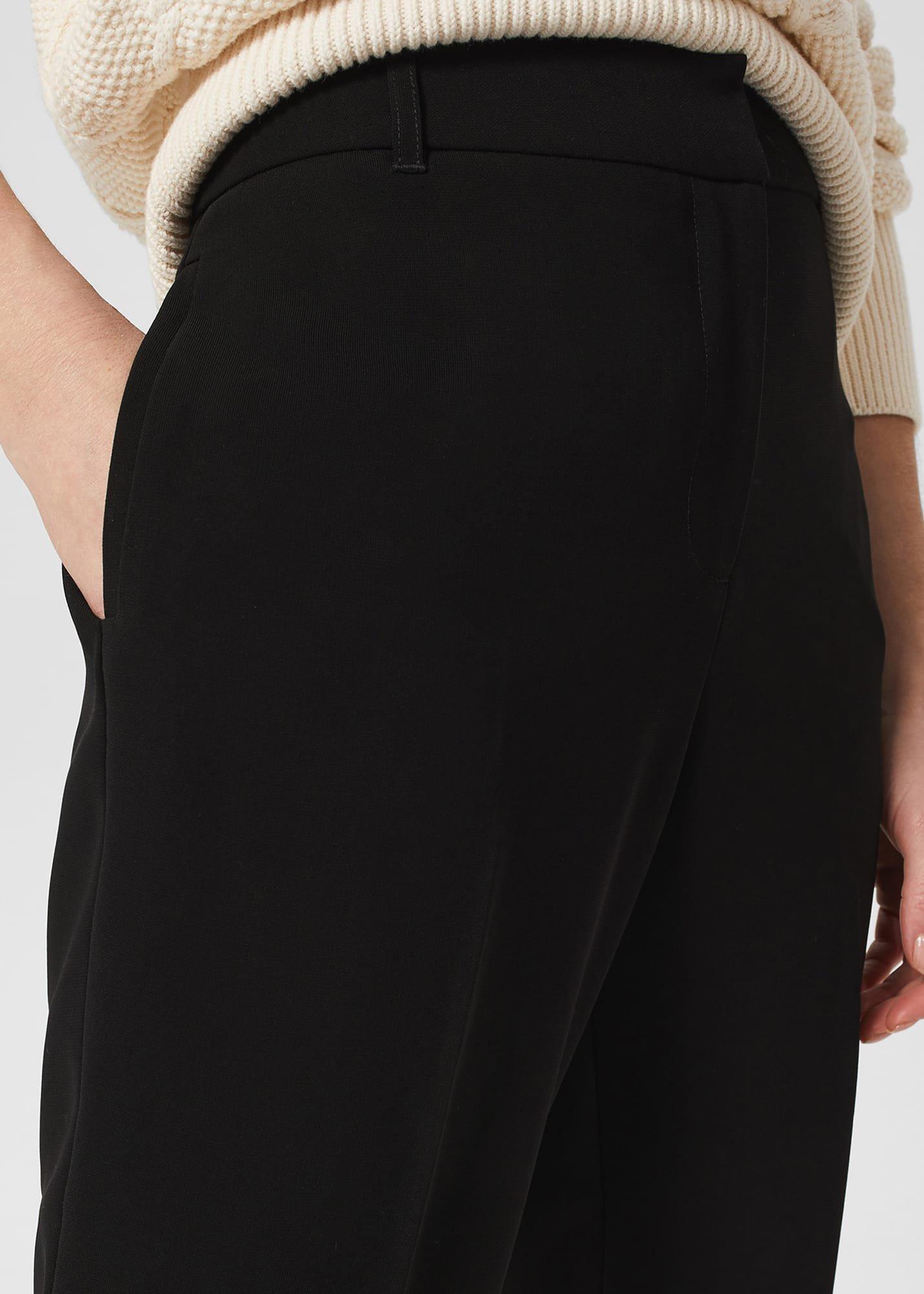 Mel Straight Trousers, Black, hi-res