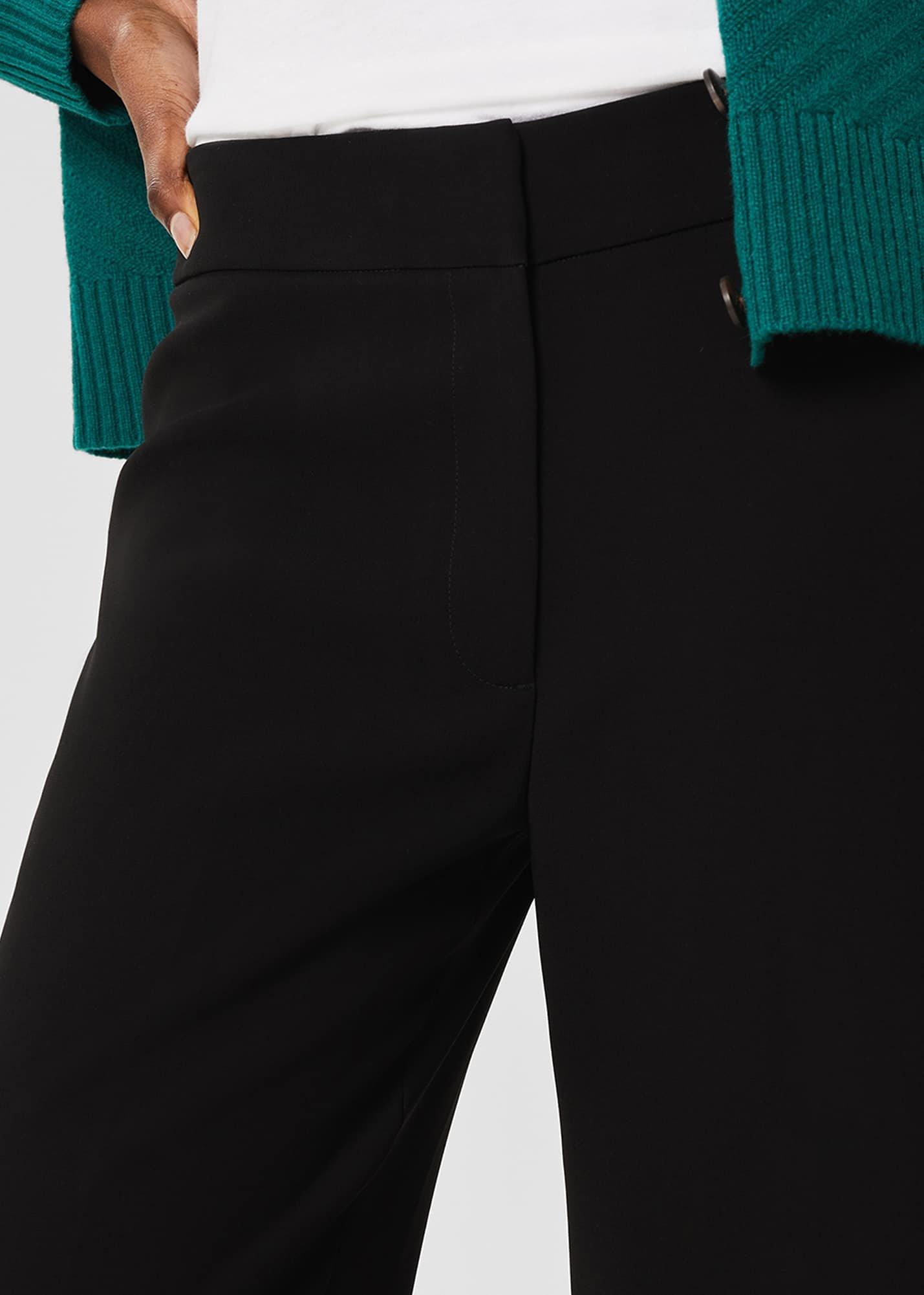 Petite Mel Straight Trousers, Black, hi-res