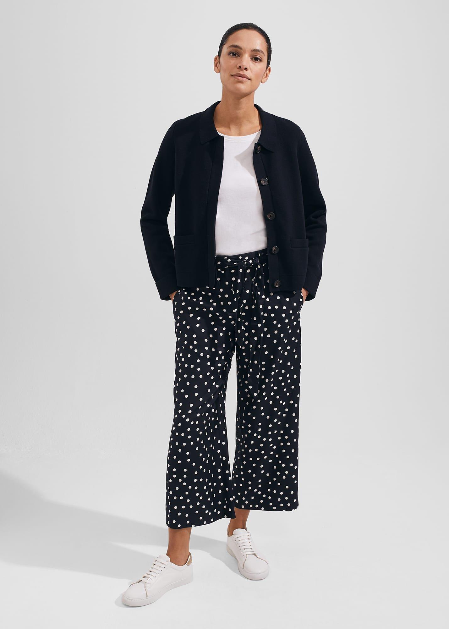 Dawn Knitted Jacket, Hobbs Navy, hi-res