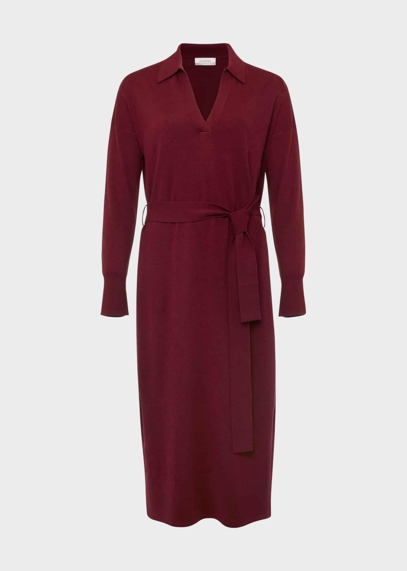 Teresa Knitted Dress, Rhubarb, hi-res