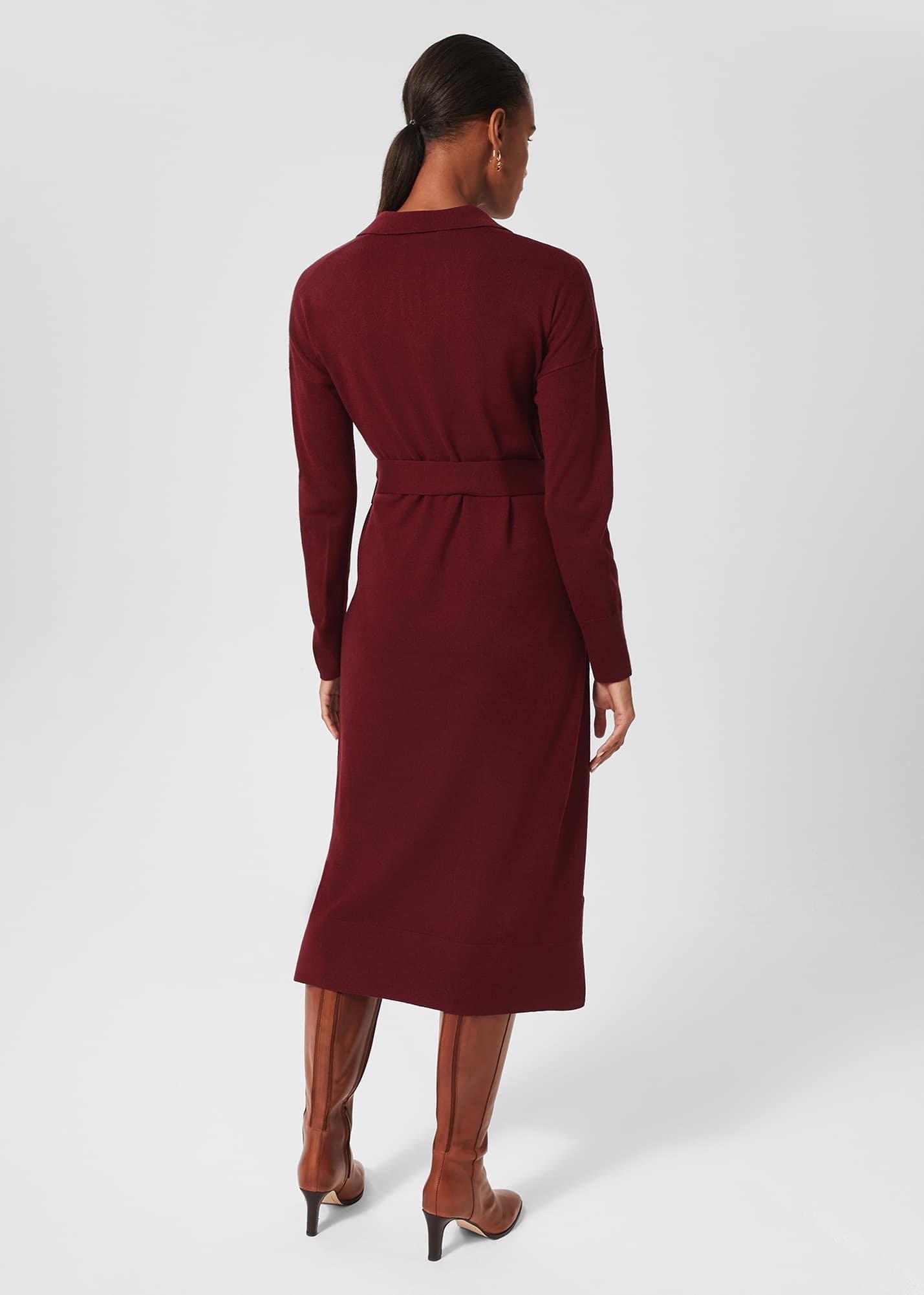 Teresa Knitted Dress, Rhubarb, hi-res