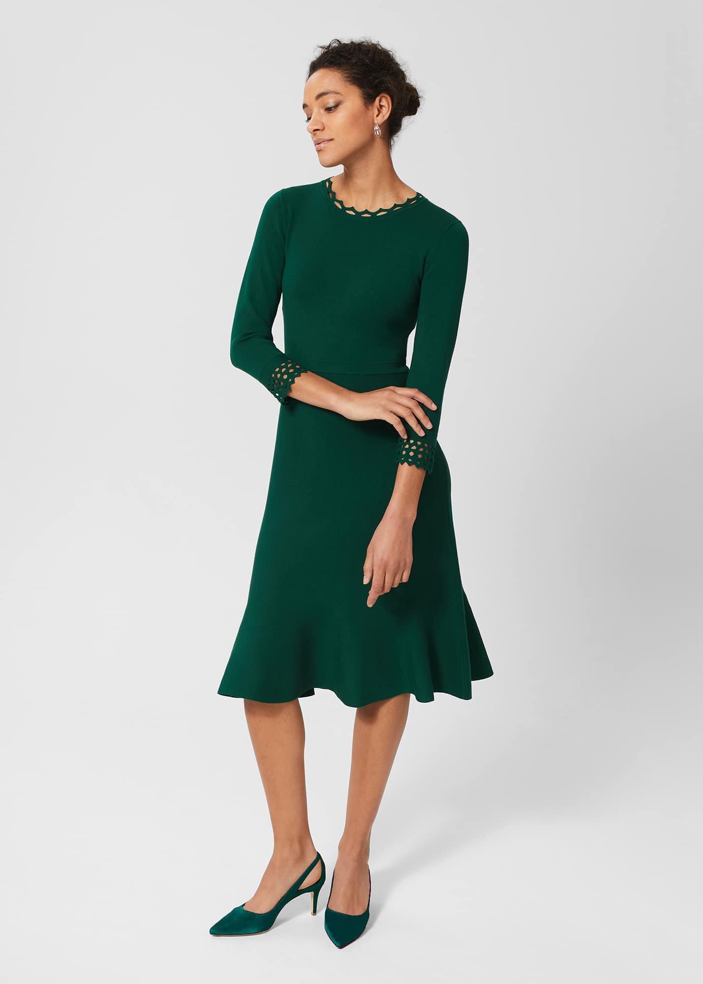 Erin Knitted Dress, Evergreen, hi-res