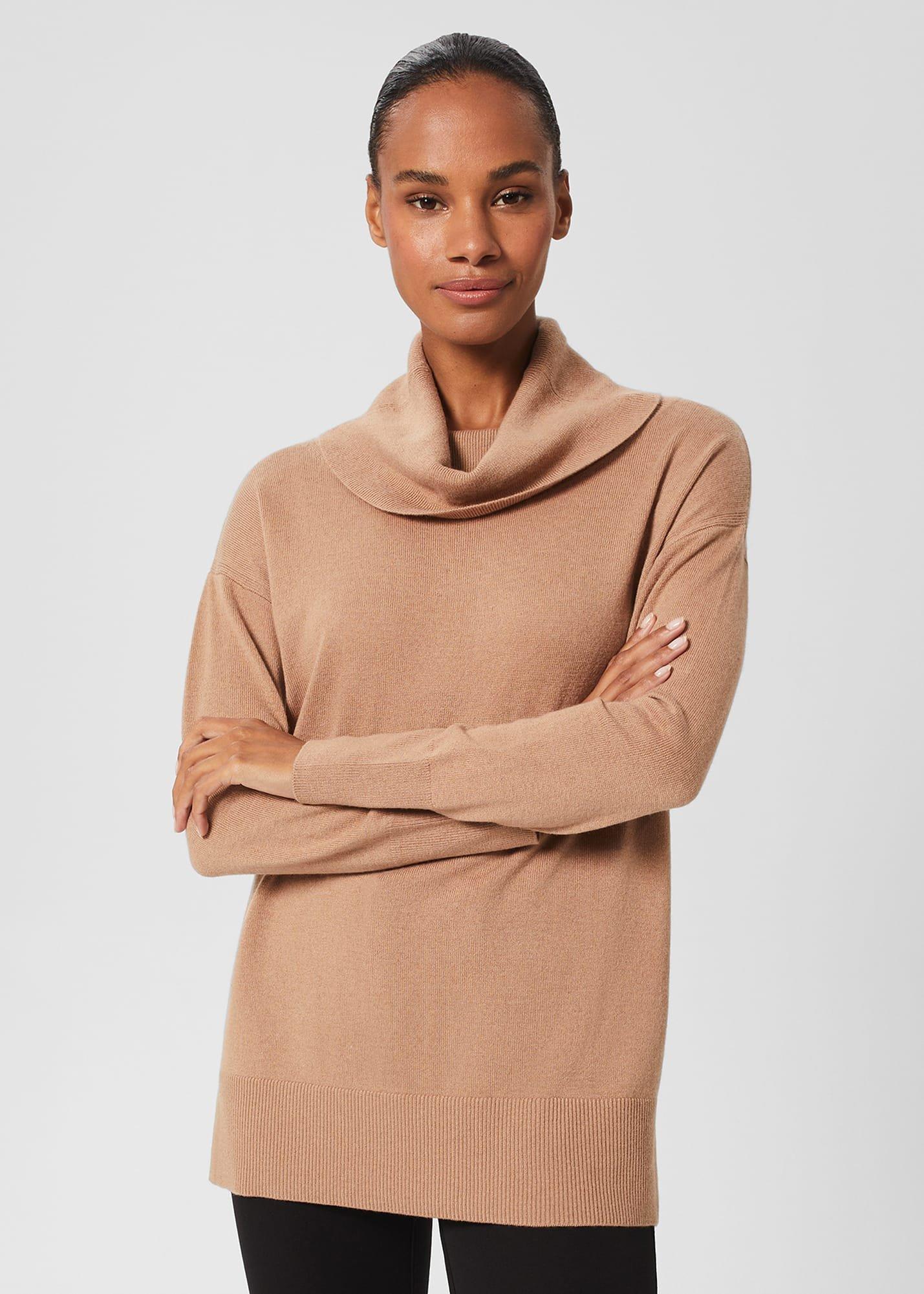 Harper Jumper With Cashmere, Camel, hi-res