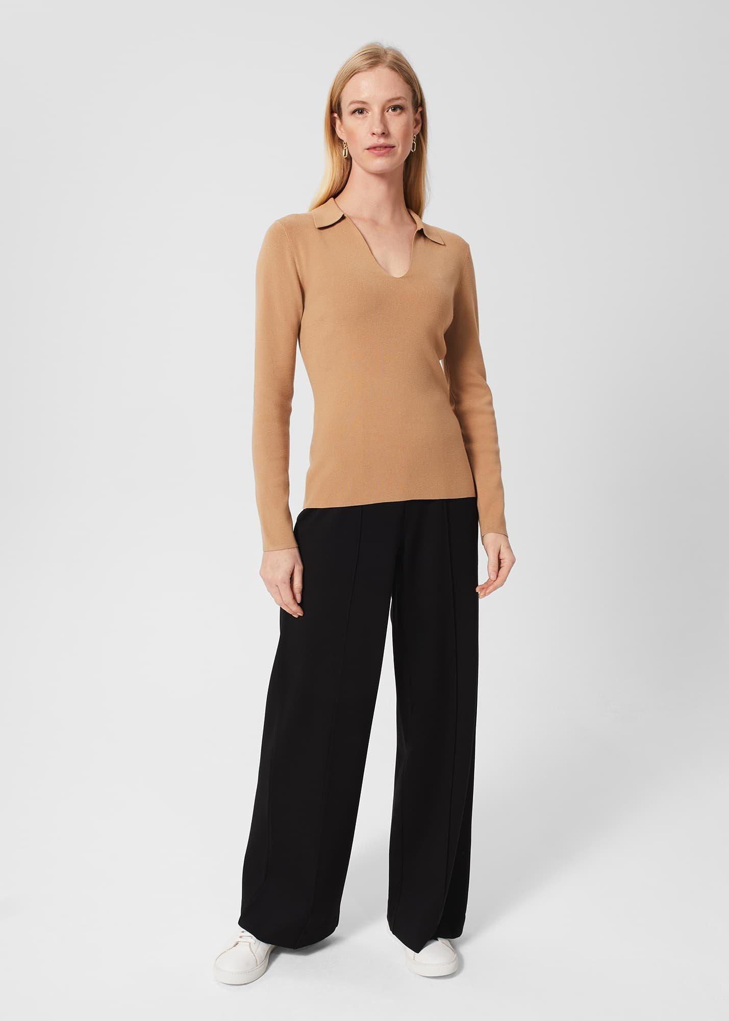 Tara Polo Jumper, Hobbs Camel, hi-res