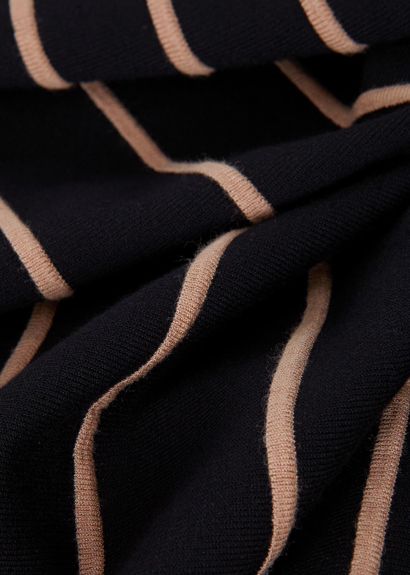 Petite Lena Knitted Dress, Black Stone, hi-res