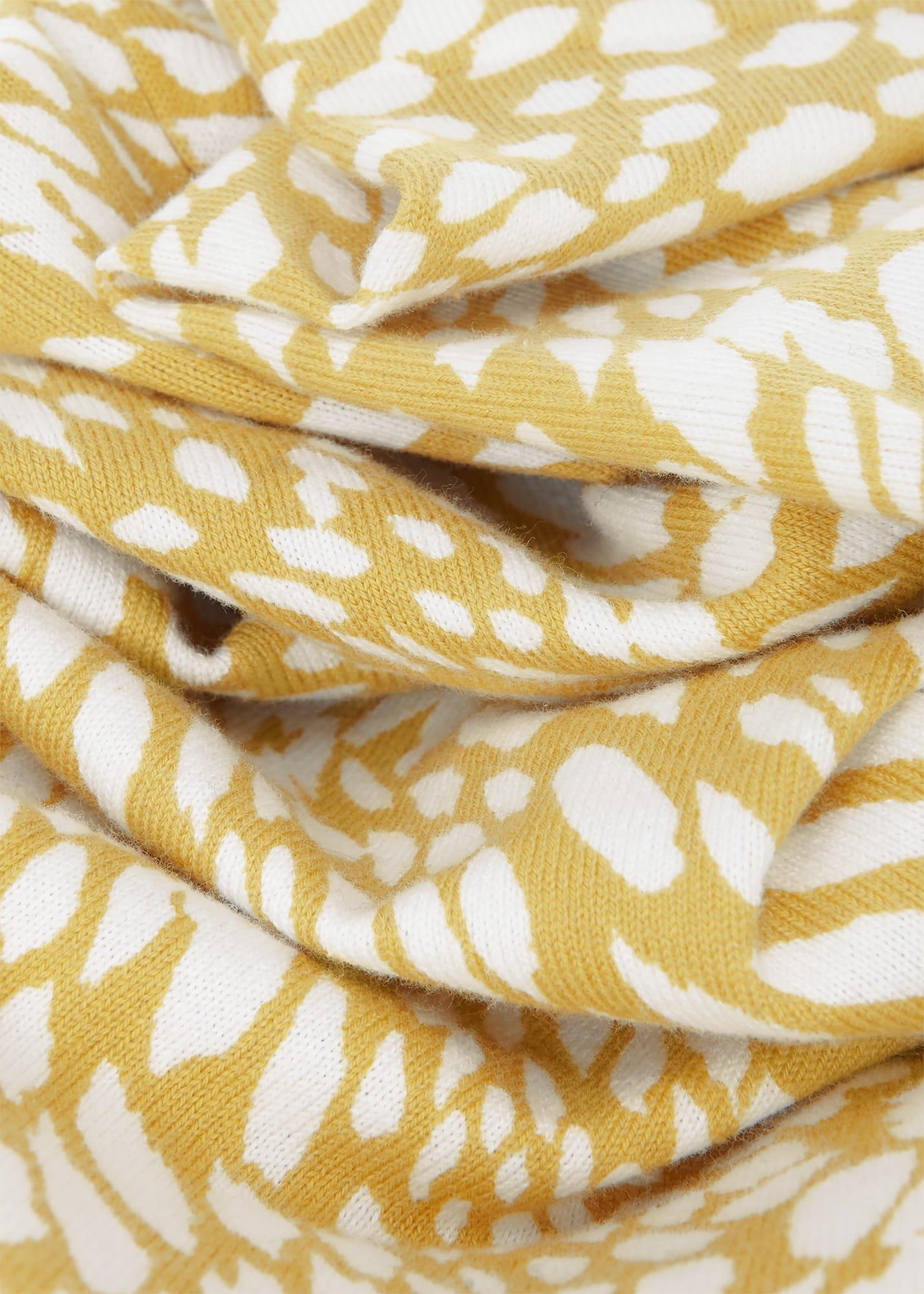 Pamela Cotton Printed Jumper, Olive Ivory, hi-res