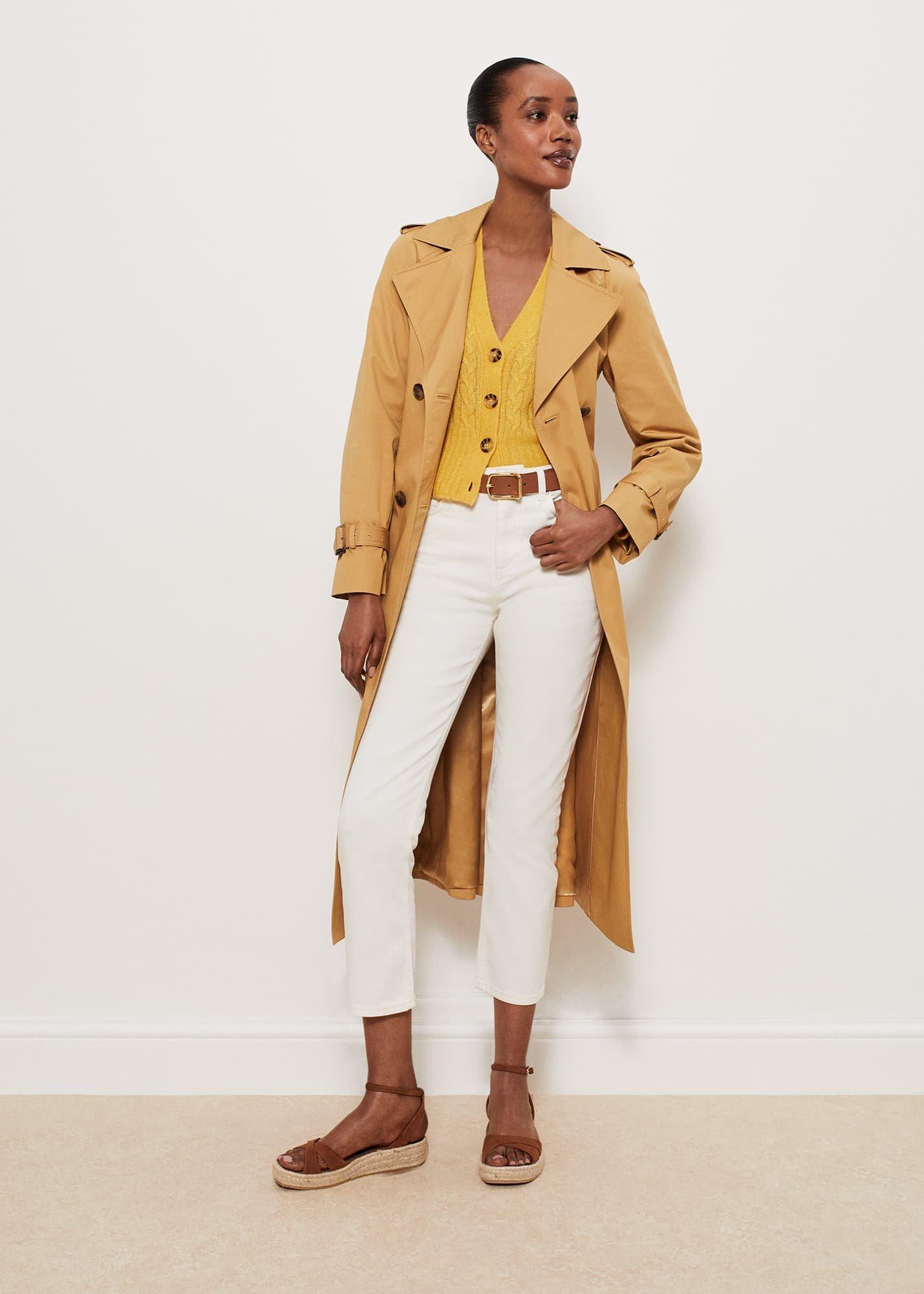 Kirby Cable Cardigan, Bright Yellow, hi-res