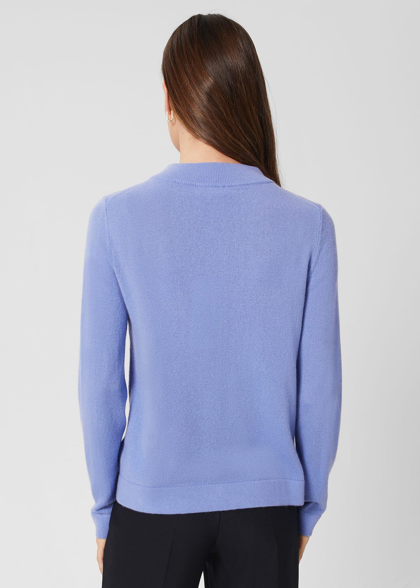 Talia Wool Cashmere Jumper, Deep Sky Blue, hi-res