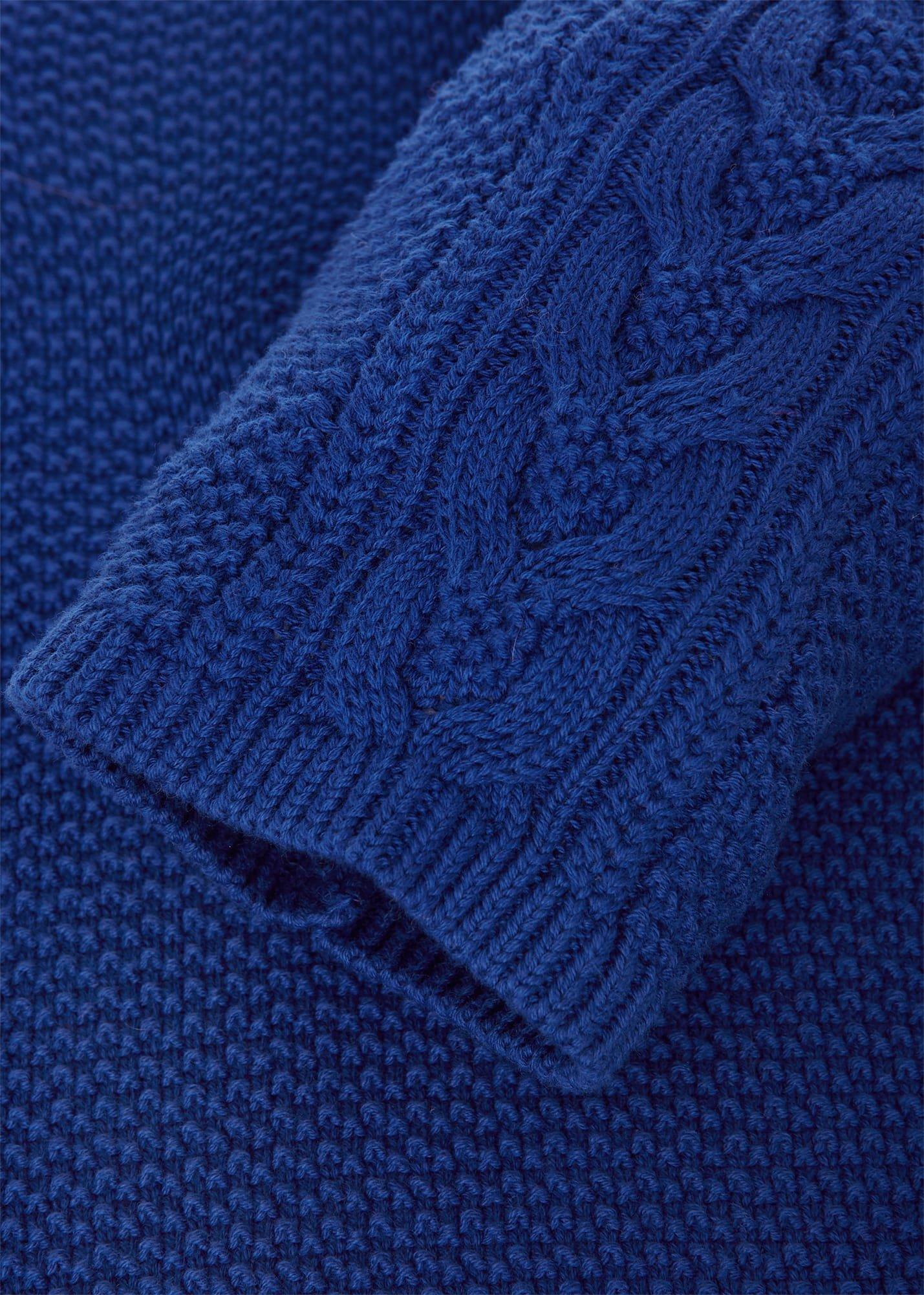 Camilla Cotton Sweater, Cobalt Blue, hi-res