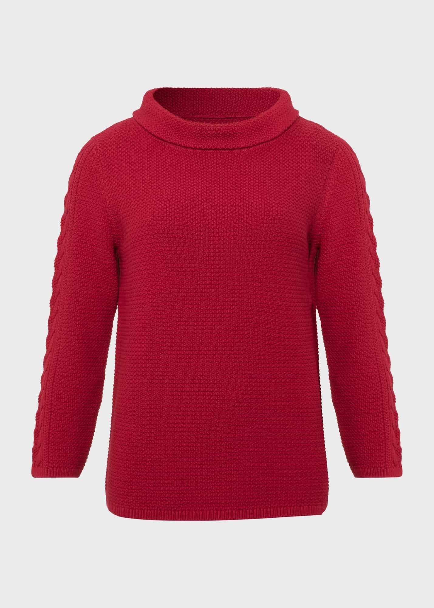 Camilla Cotton Sweater, Cranberry Pink, hi-res