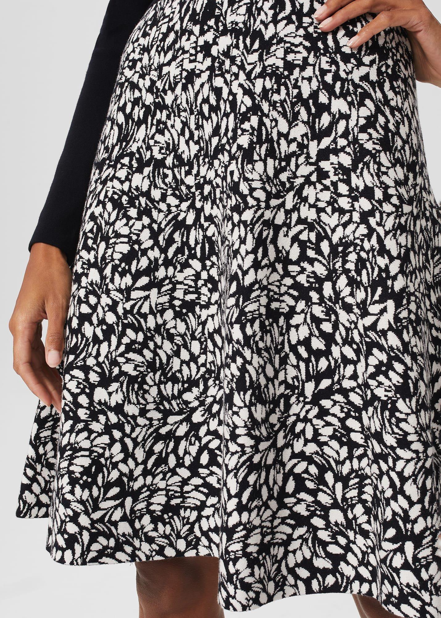 Hallie Knitted Dress, Navy, hi-res