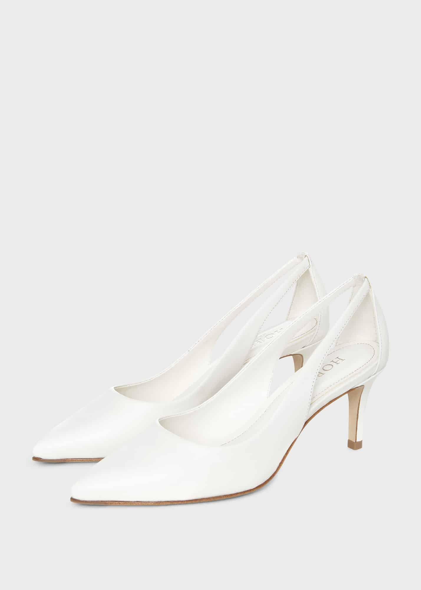 Natasha Court Shoes, White, hi-res