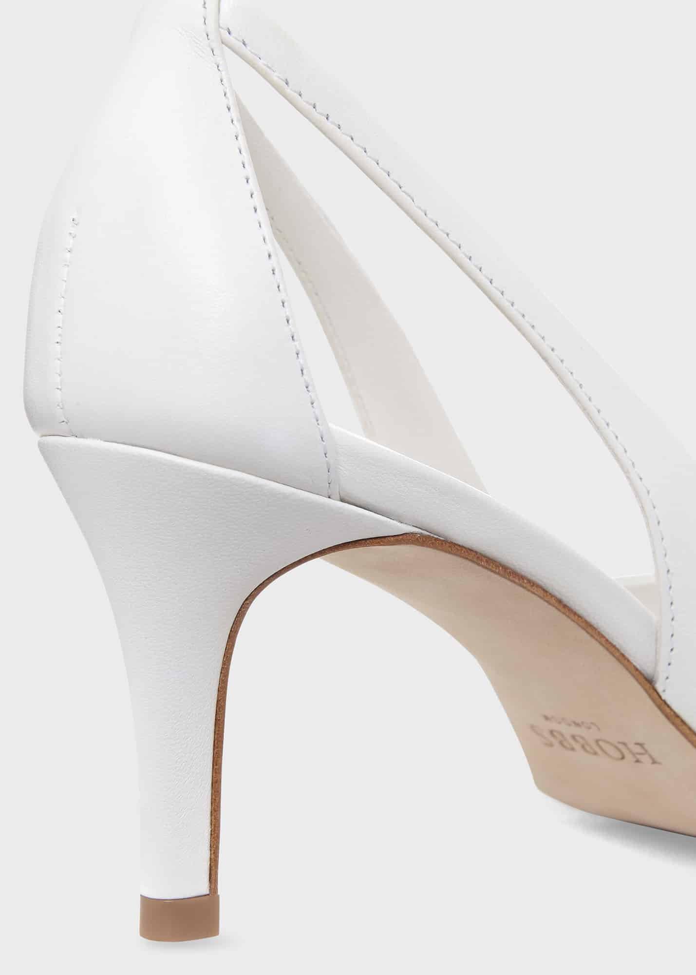 Natasha Court Shoes, White, hi-res