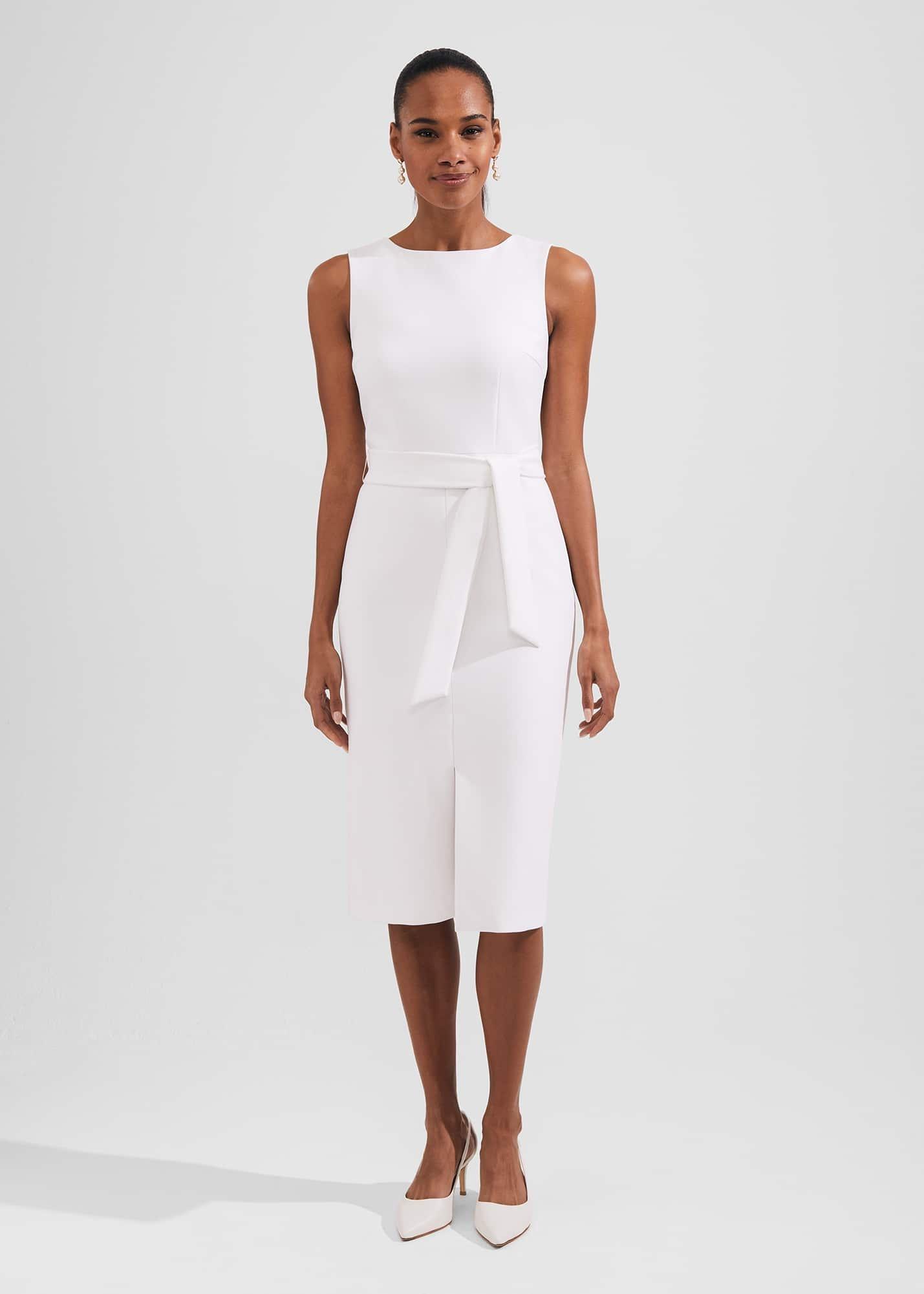 Natasha Court Shoes, White, hi-res
