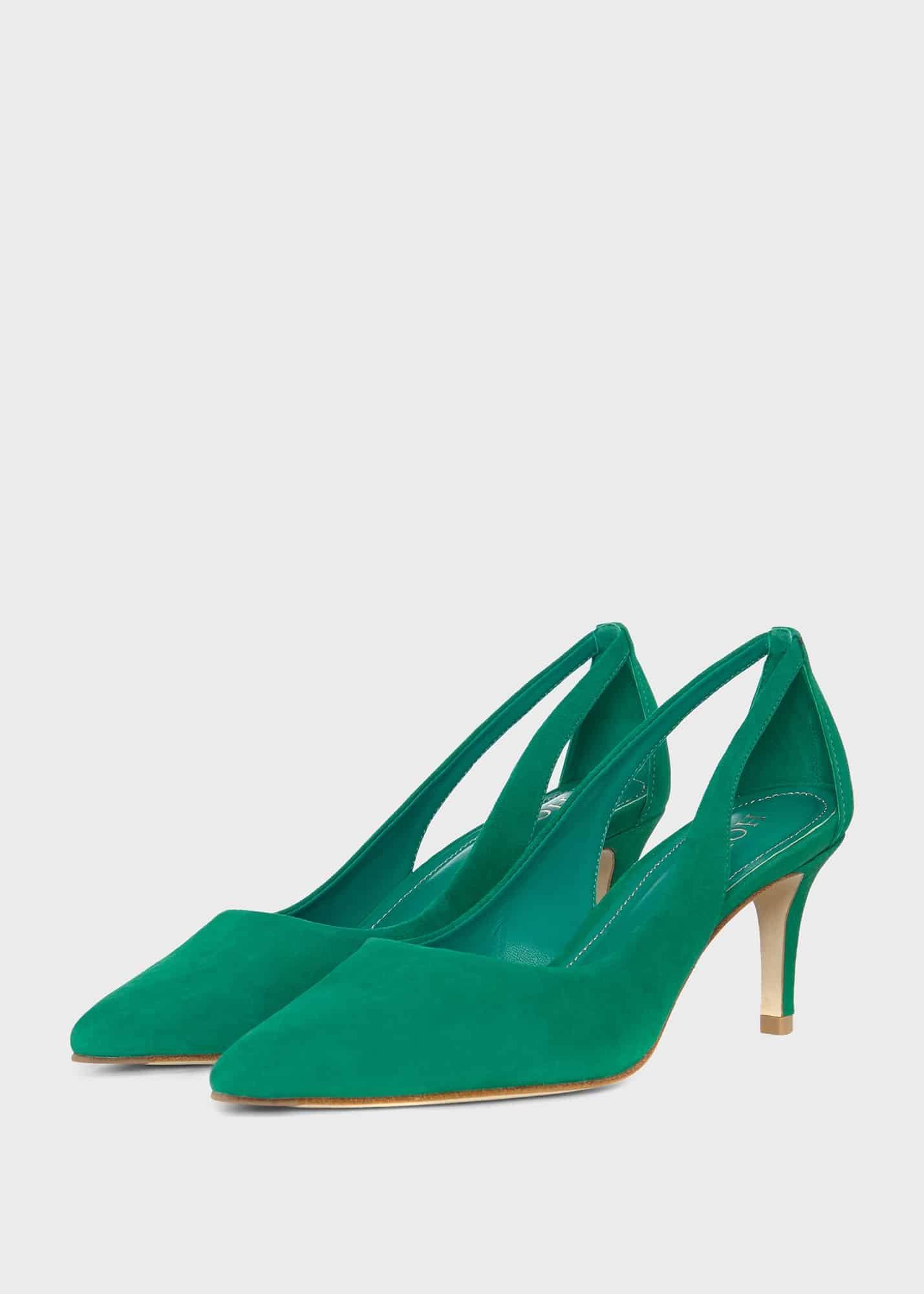 Natasha Court Shoes, Meadow Green, hi-res