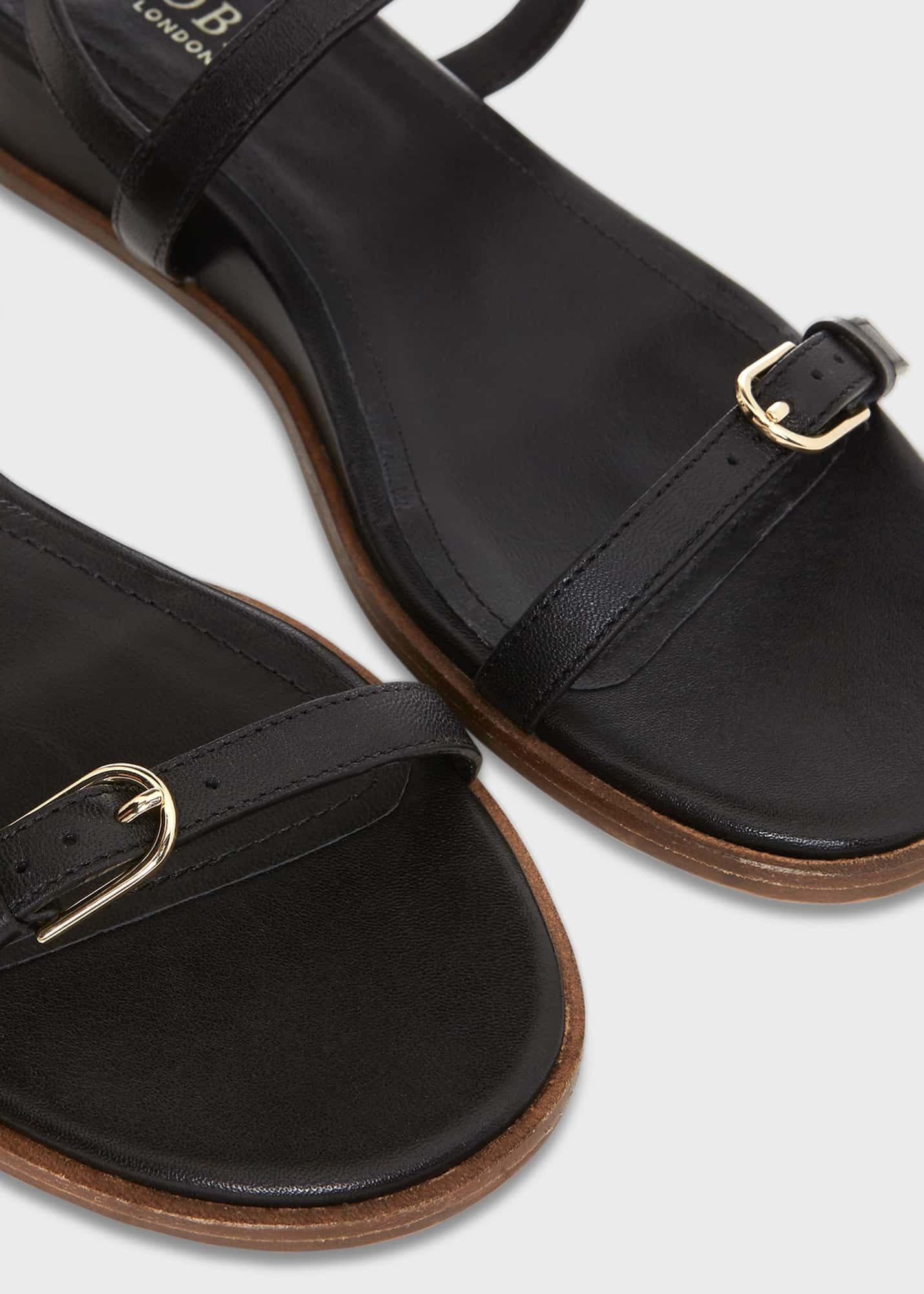 Lila Footbed Sandal, Black, hi-res
