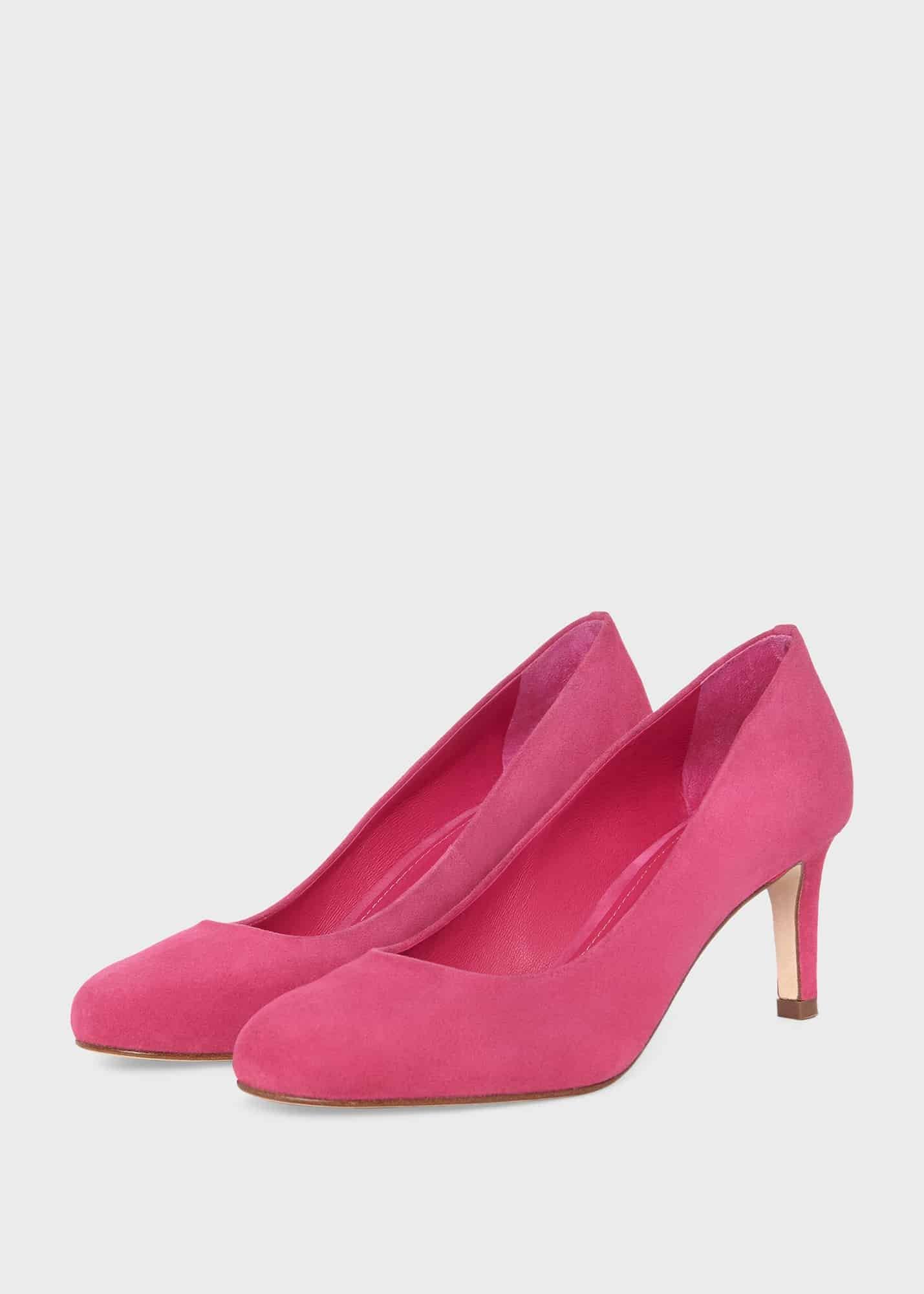 Lizzie Court Shoes, Bright Pink, hi-res