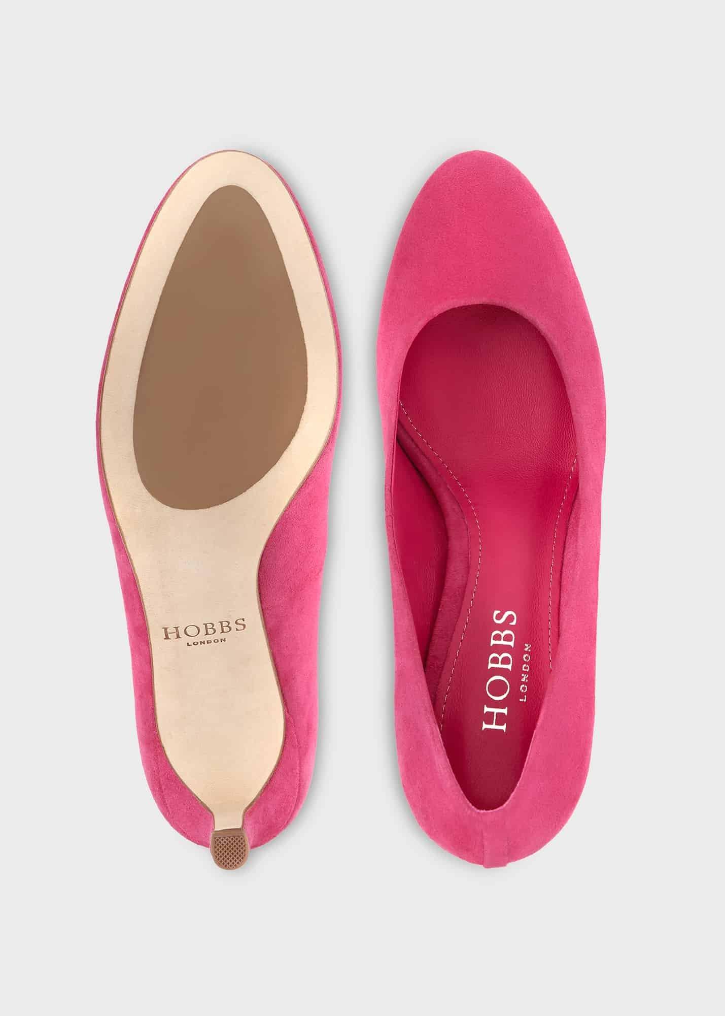 Lizzie Court Shoes, Bright Pink, hi-res