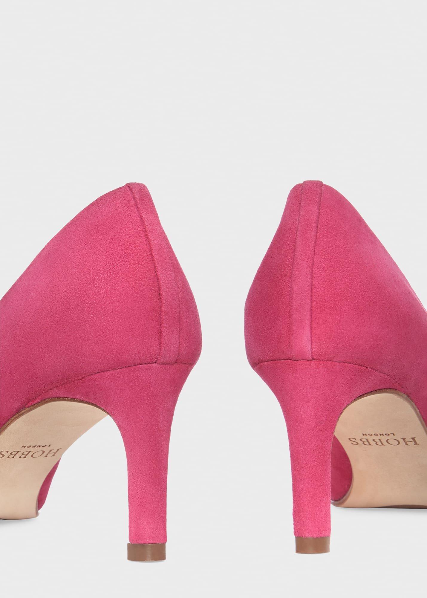 Lizzie Court Shoes, Bright Pink, hi-res