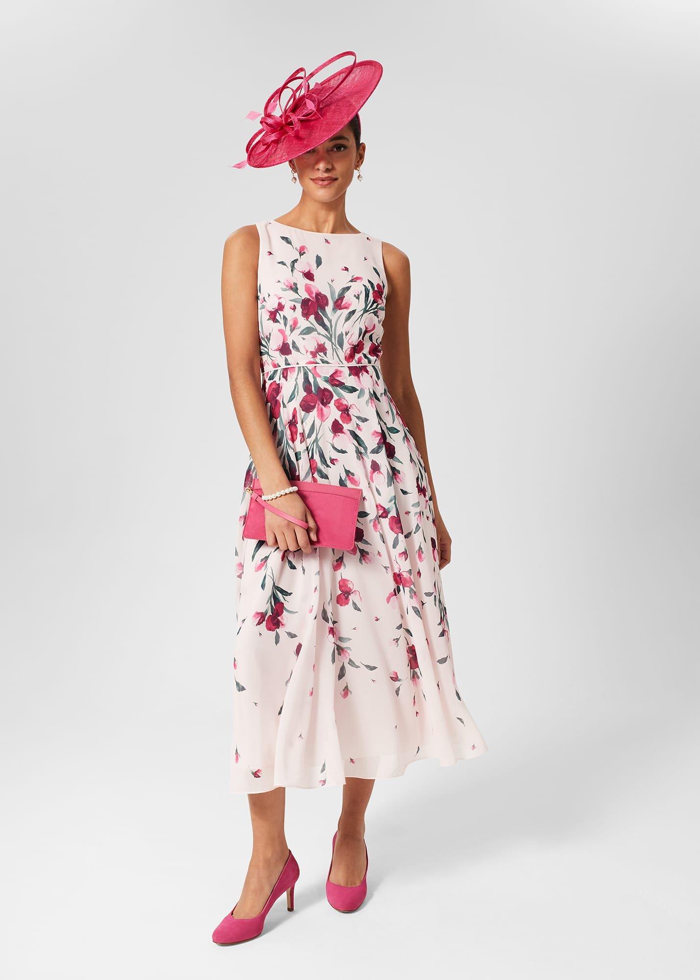 Lizzie Court Shoes, Bright Pink, hi-res