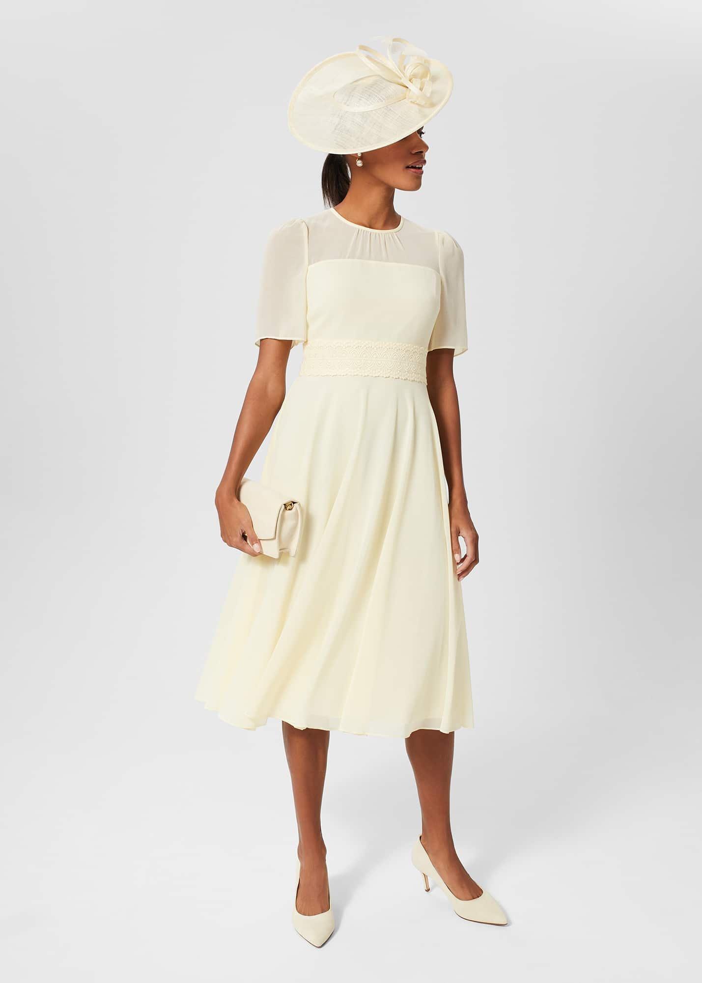 Adrienne Court Shoes, Pale Yellow, hi-res