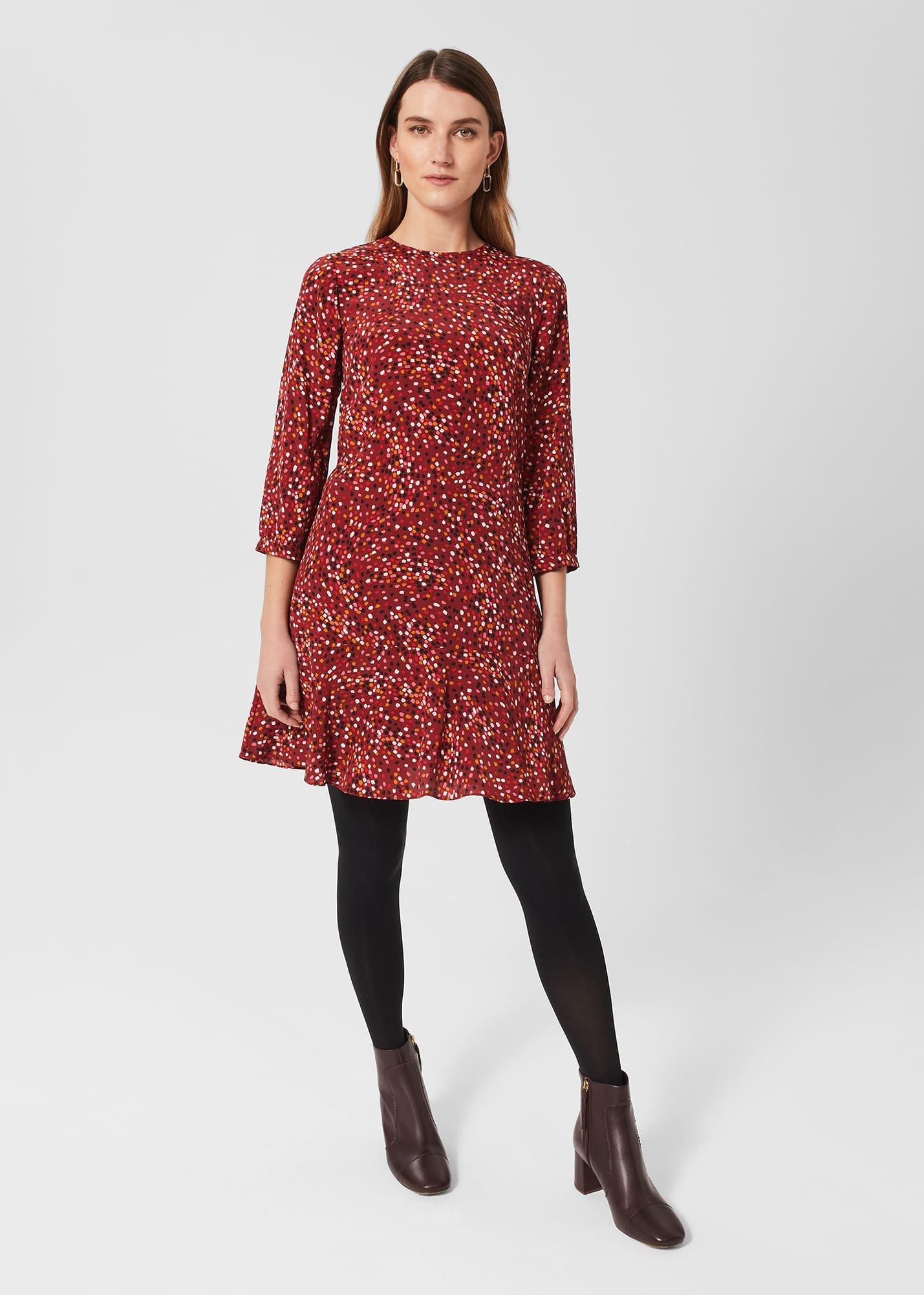 Leila Ankle Boots, Aubergine, hi-res