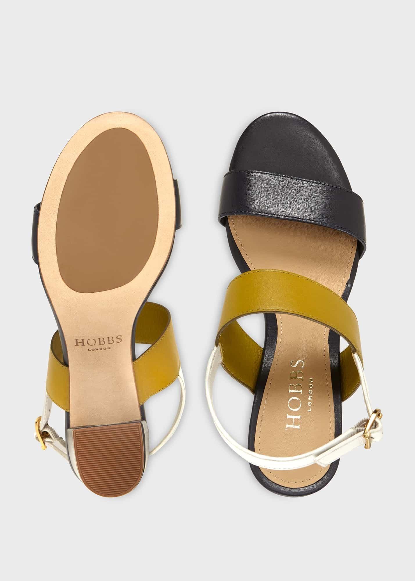 Blake Heeled Sandal, Navy, hi-res